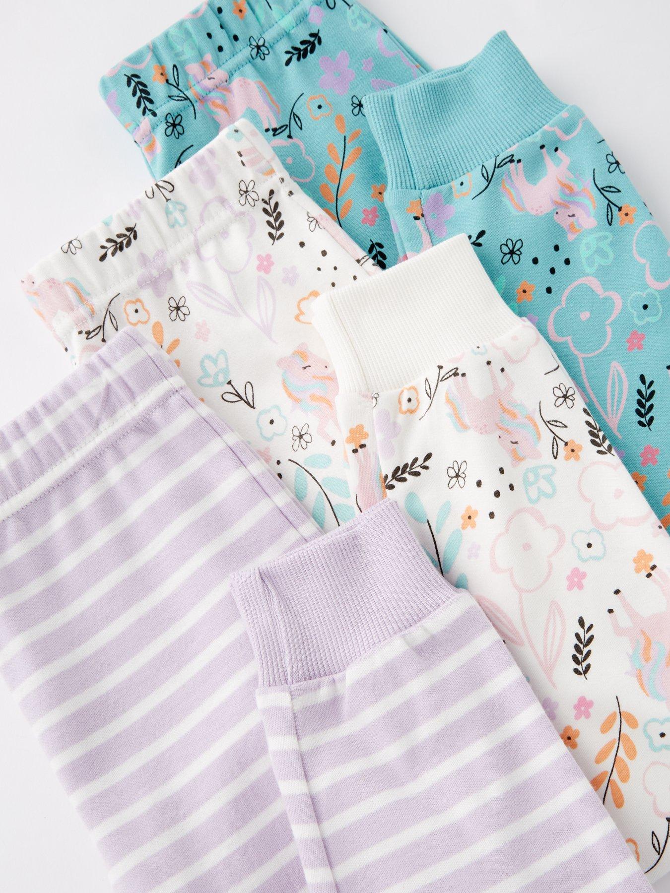  image of mini-v-by-very-girls-unicorn-3-pack-pyjama-set-multi