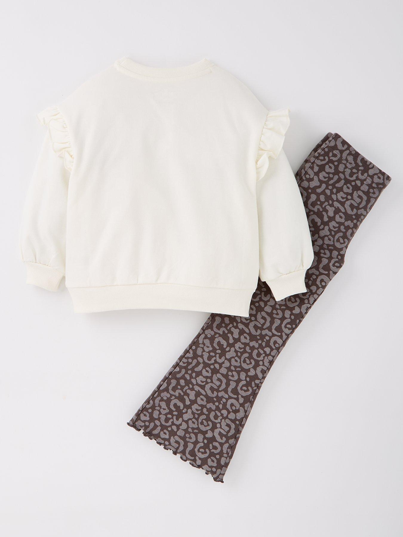 back image of peppa-pig-2-piece-frill-sweat-and-flare-legging-set-pink