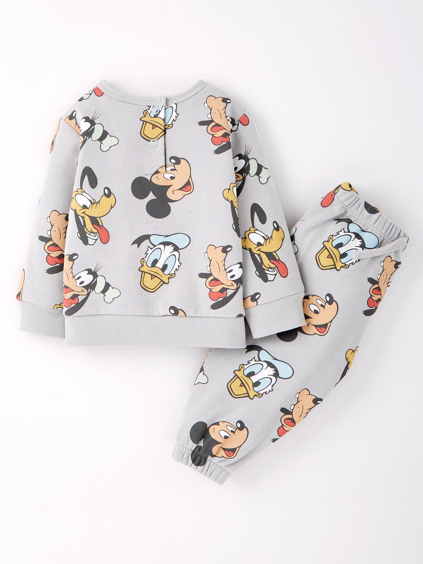  image of mickey-mouse-baby-disney-mickey-mouse-2-piece-all-over-print-sweat-and-jogger-set