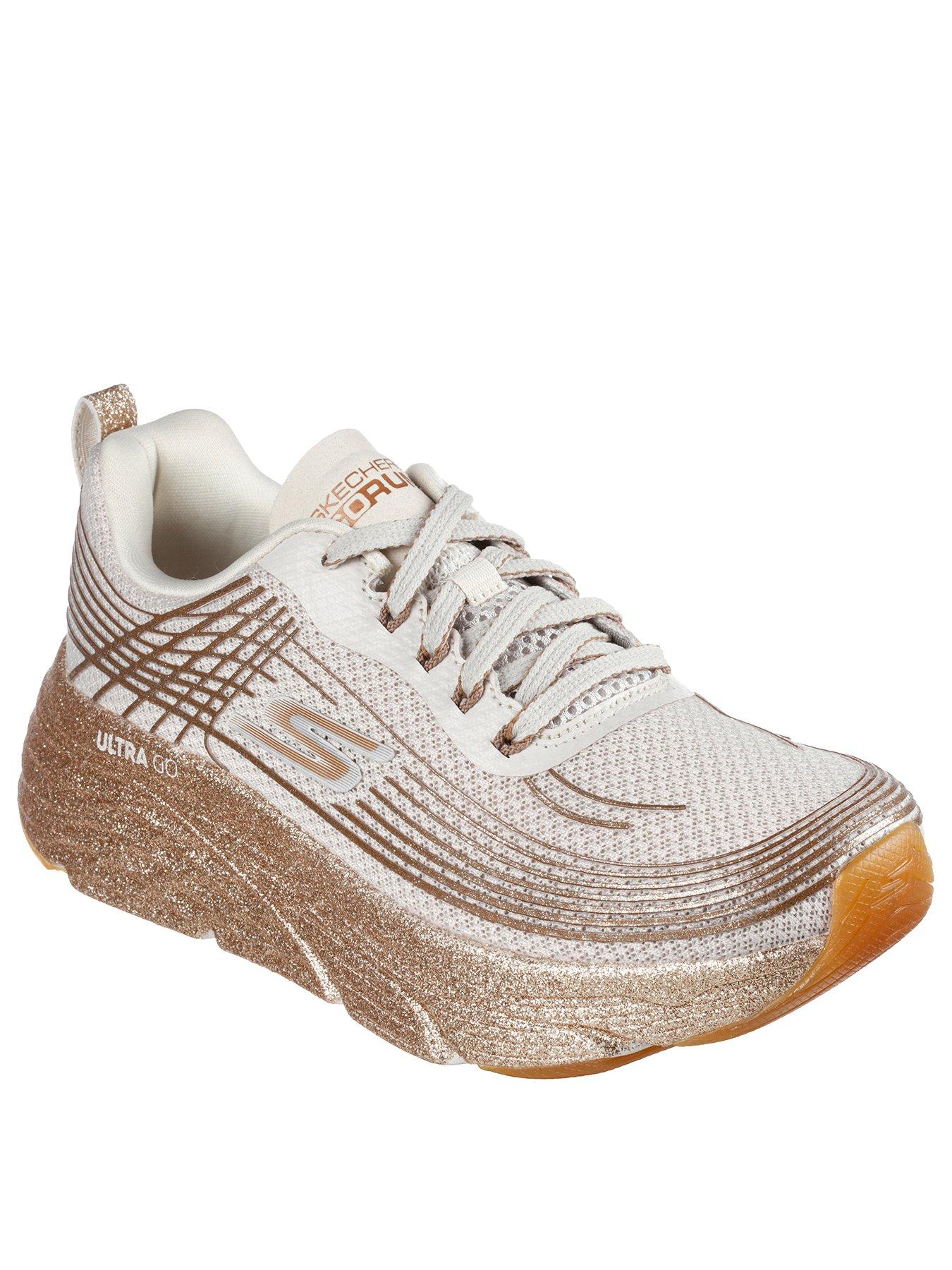 Skechers Max Cushioning Elite Trainer Lustrous Envy Gold littlewoods