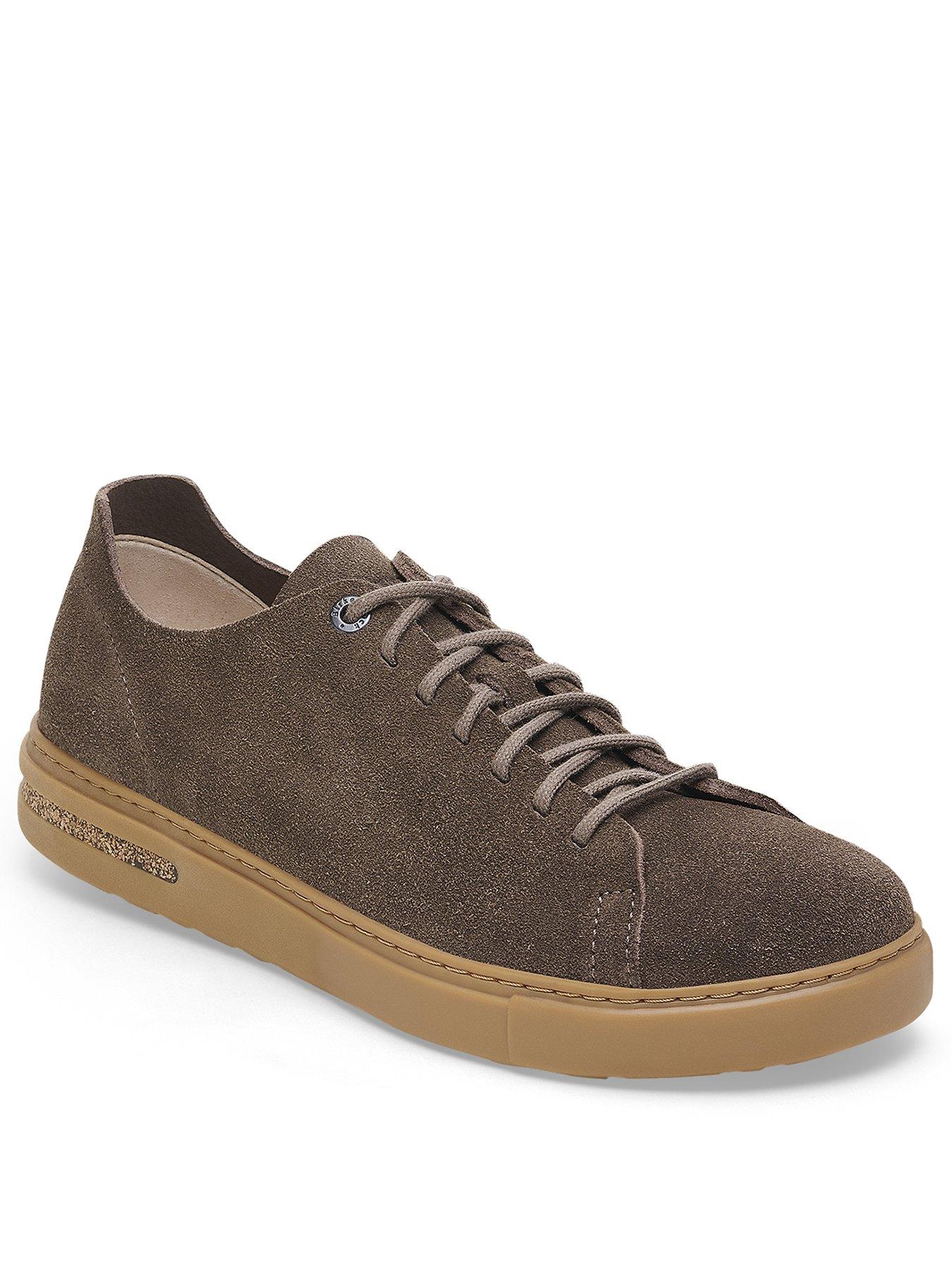  image of birkenstock-mens-bend-low-nubuck-trainers-brown