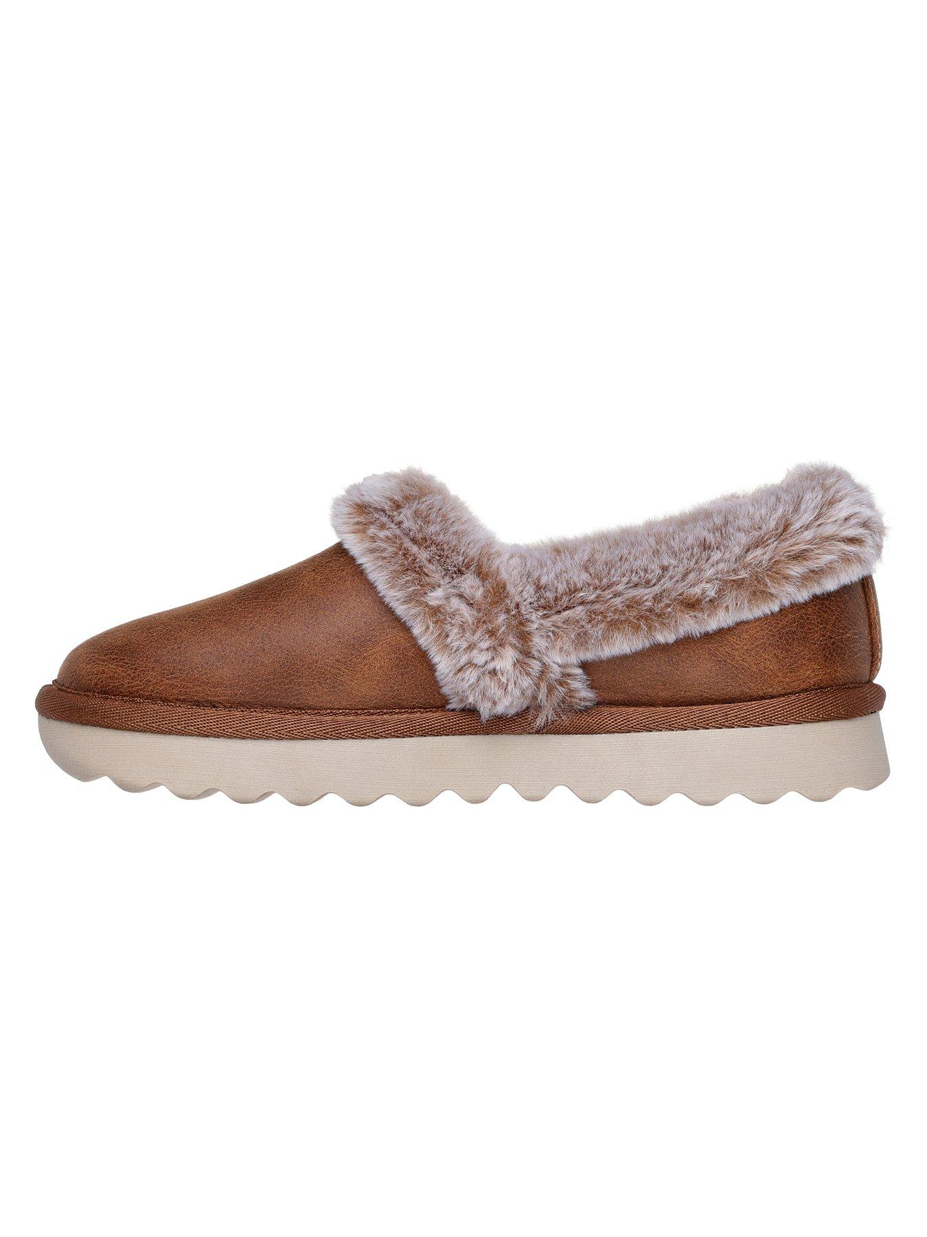 Image 5 of 5 of Skechers A-Line Cosy Memory Foam Slippers - Brown