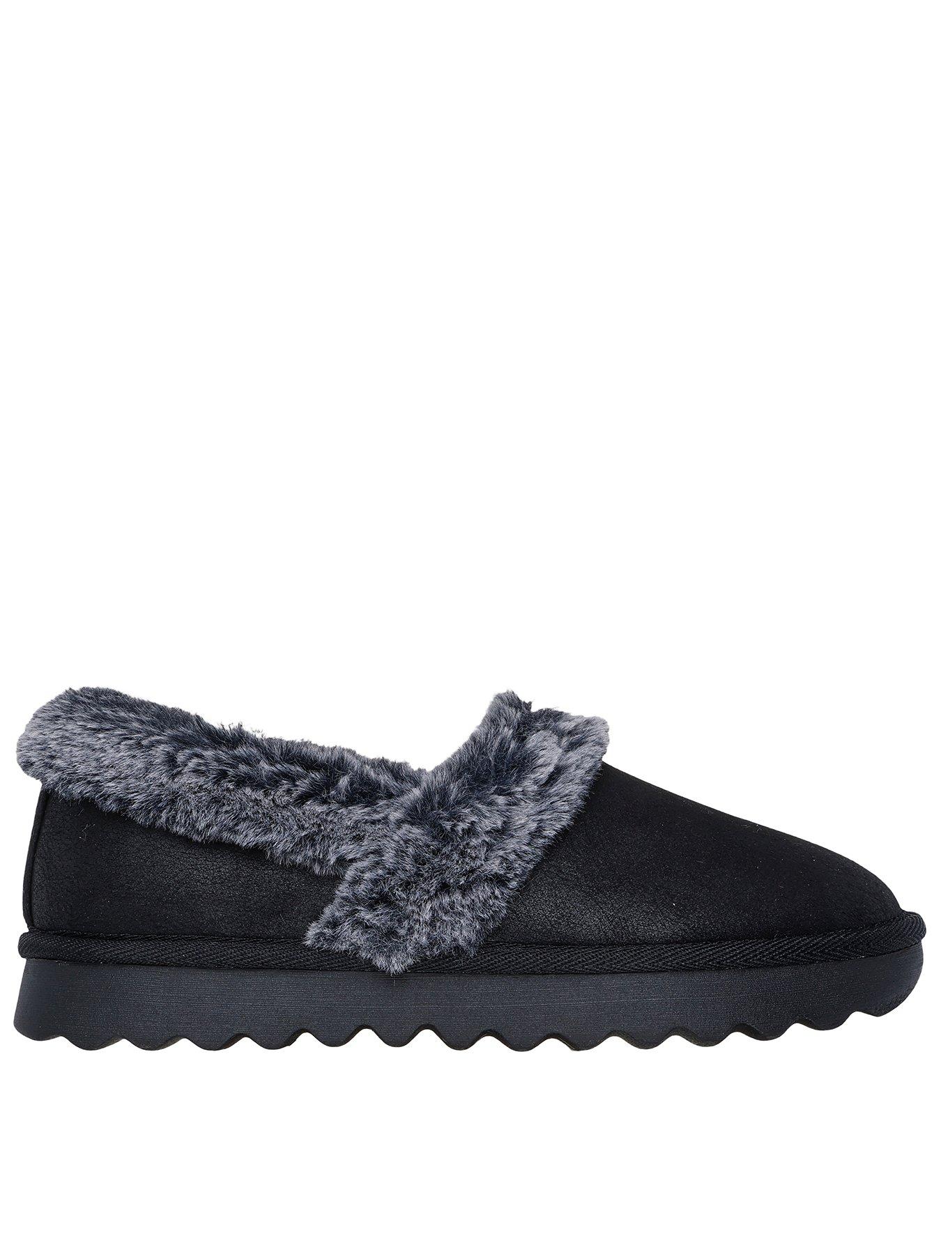 undefined A-Line Cozy Memory Foam Slippers - Black