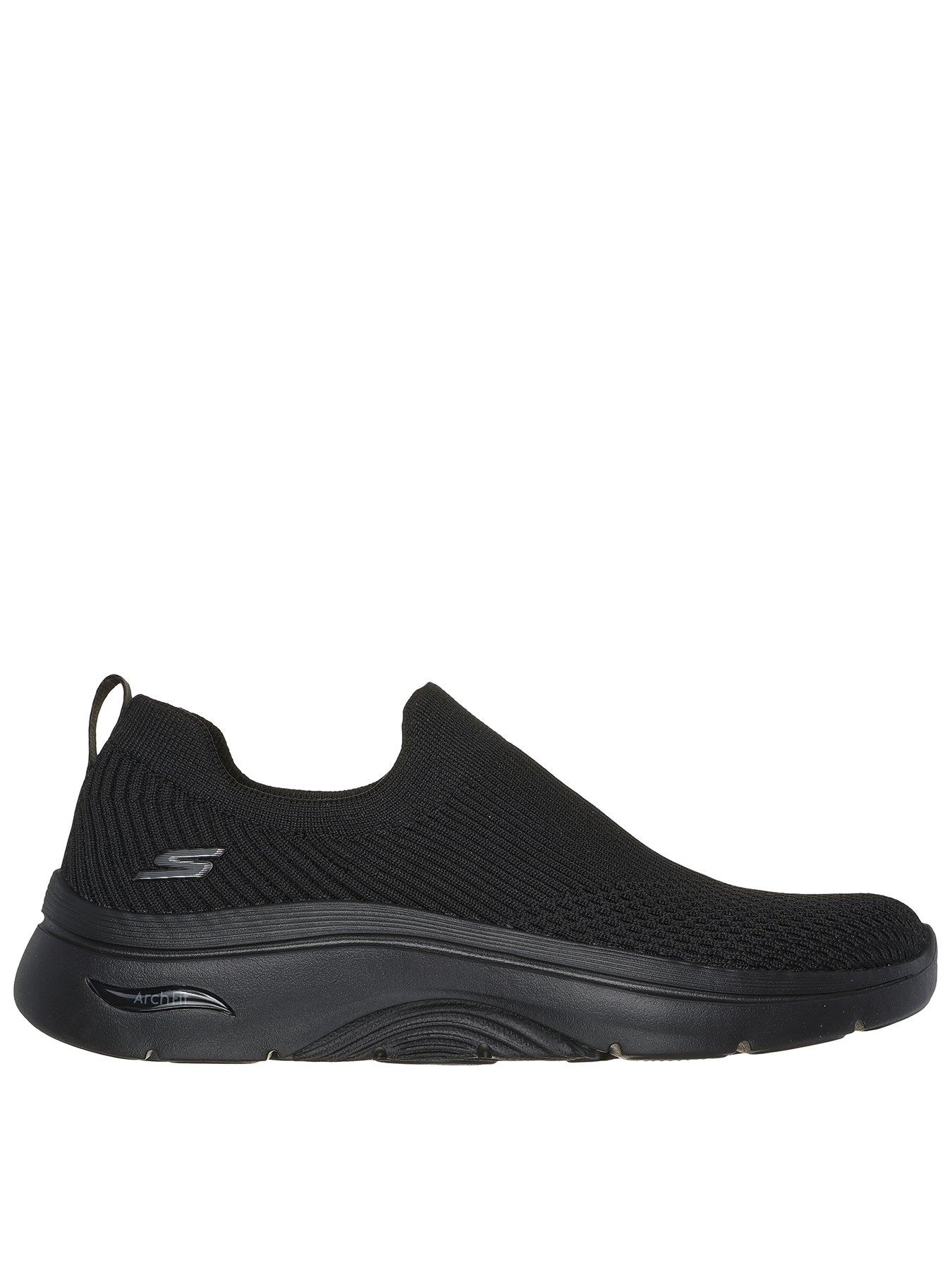 Skechers High Apex Stretch Fit Knit Slip On Black littlewoods