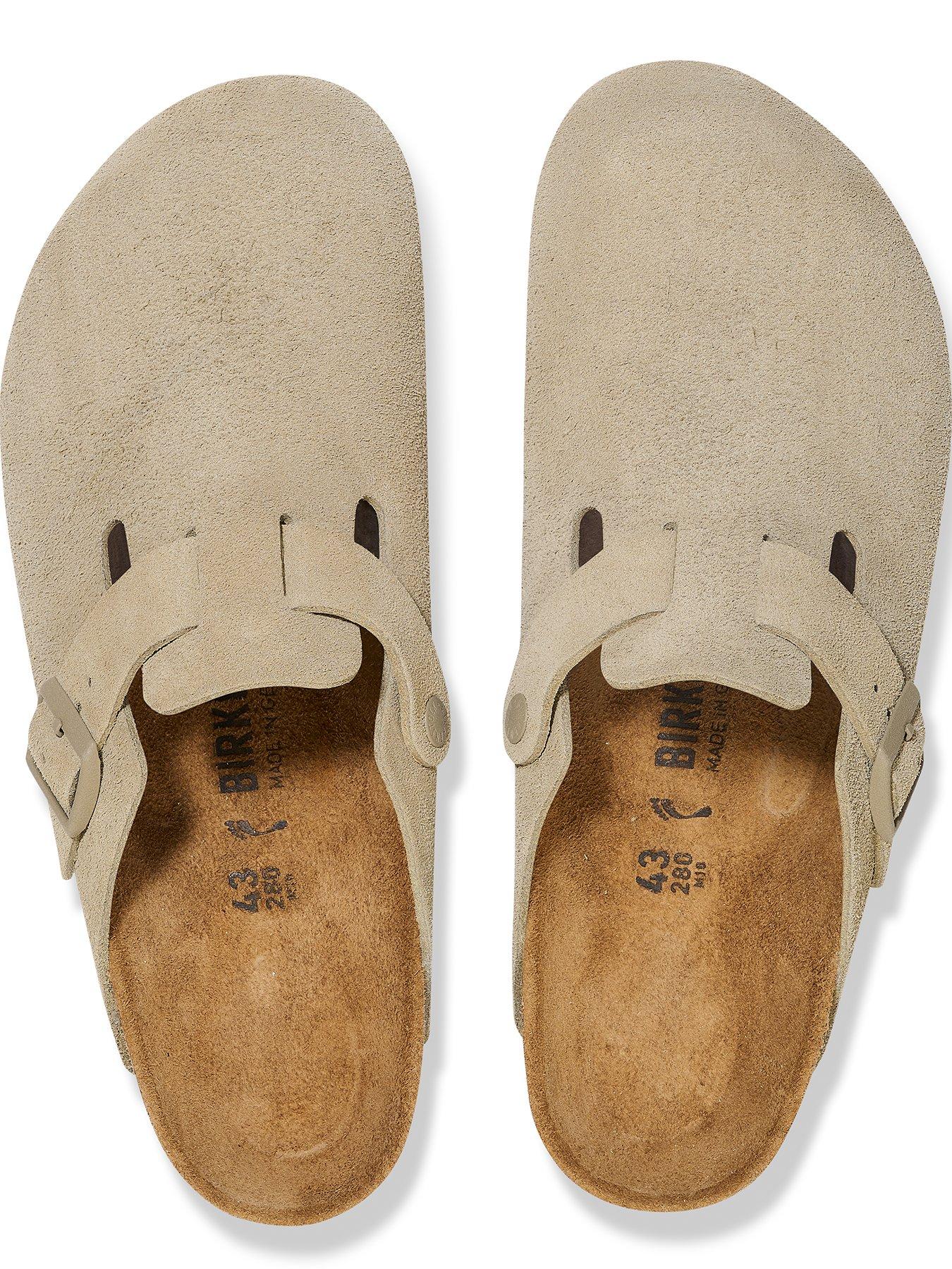 Image 3 of 3 of Birkenstock Mens Boston Suede Sandal - Faded Khaki