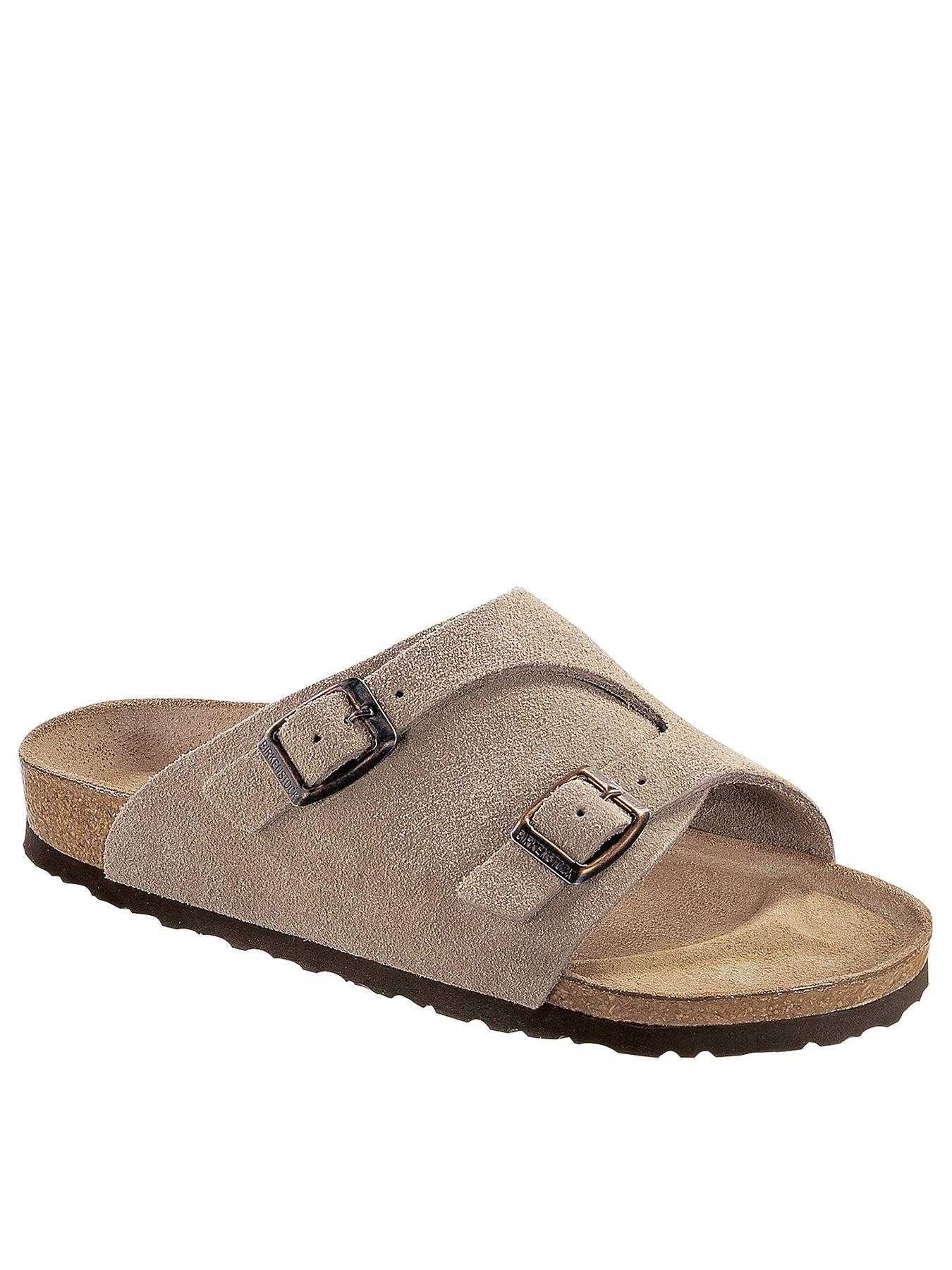 Image 3 of 4 of Birkenstock Mens Zurich Suede Sandal - Taupe