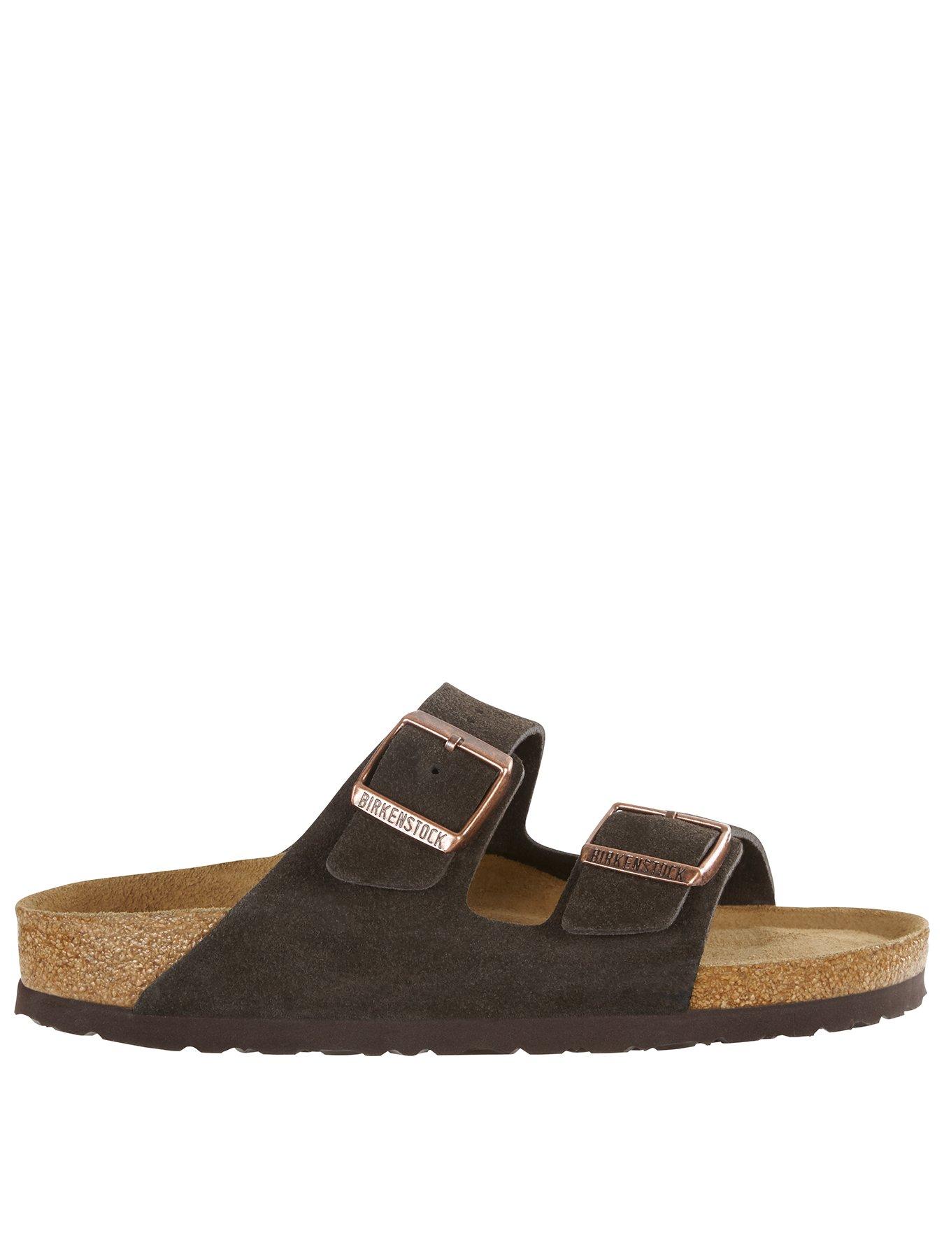 Image 1 of 3 of Birkenstock Mens Arizona Suede Leather Sandal - Mocca