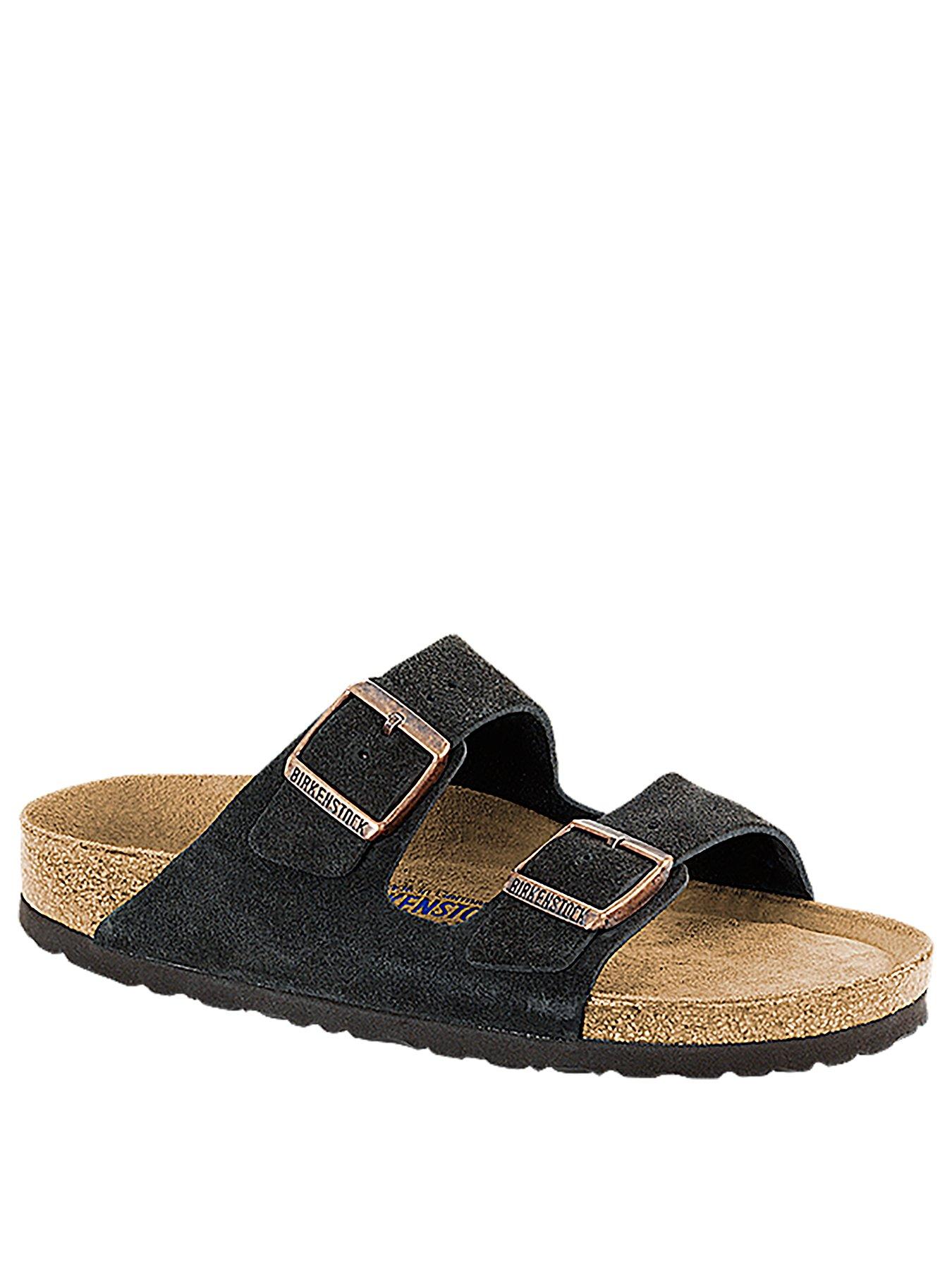 Image 2 of 3 of Birkenstock Mens Arizona Suede Leather Sandal - Mocca