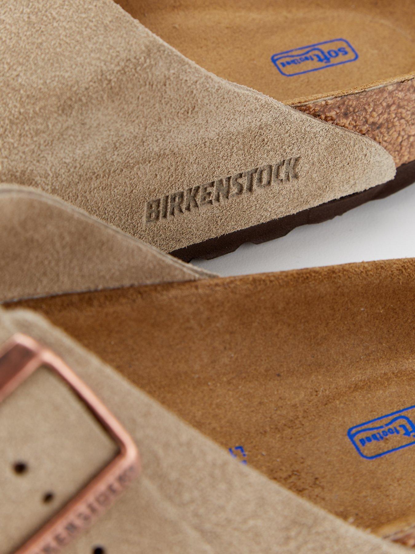 Image 7 of 7 of Birkenstock Mens Arizona Suede Leather Sandal - Taupe