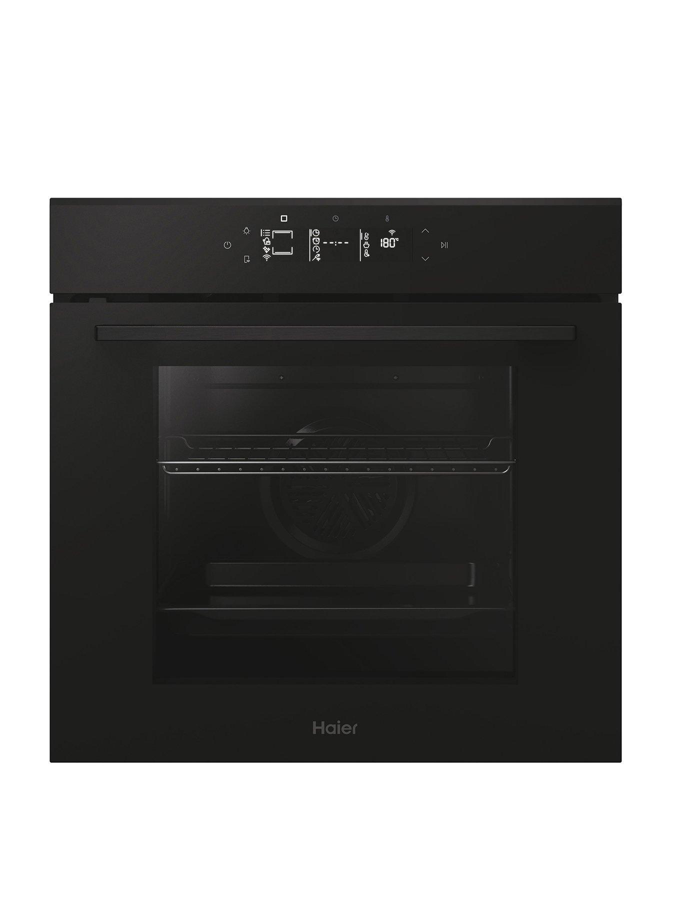 Haier H6 ID25G3HTB1 78L Single Oven, 25F + WiFi, Steam clean, Graphic UX, Telescopic - Black  &  Black Glass