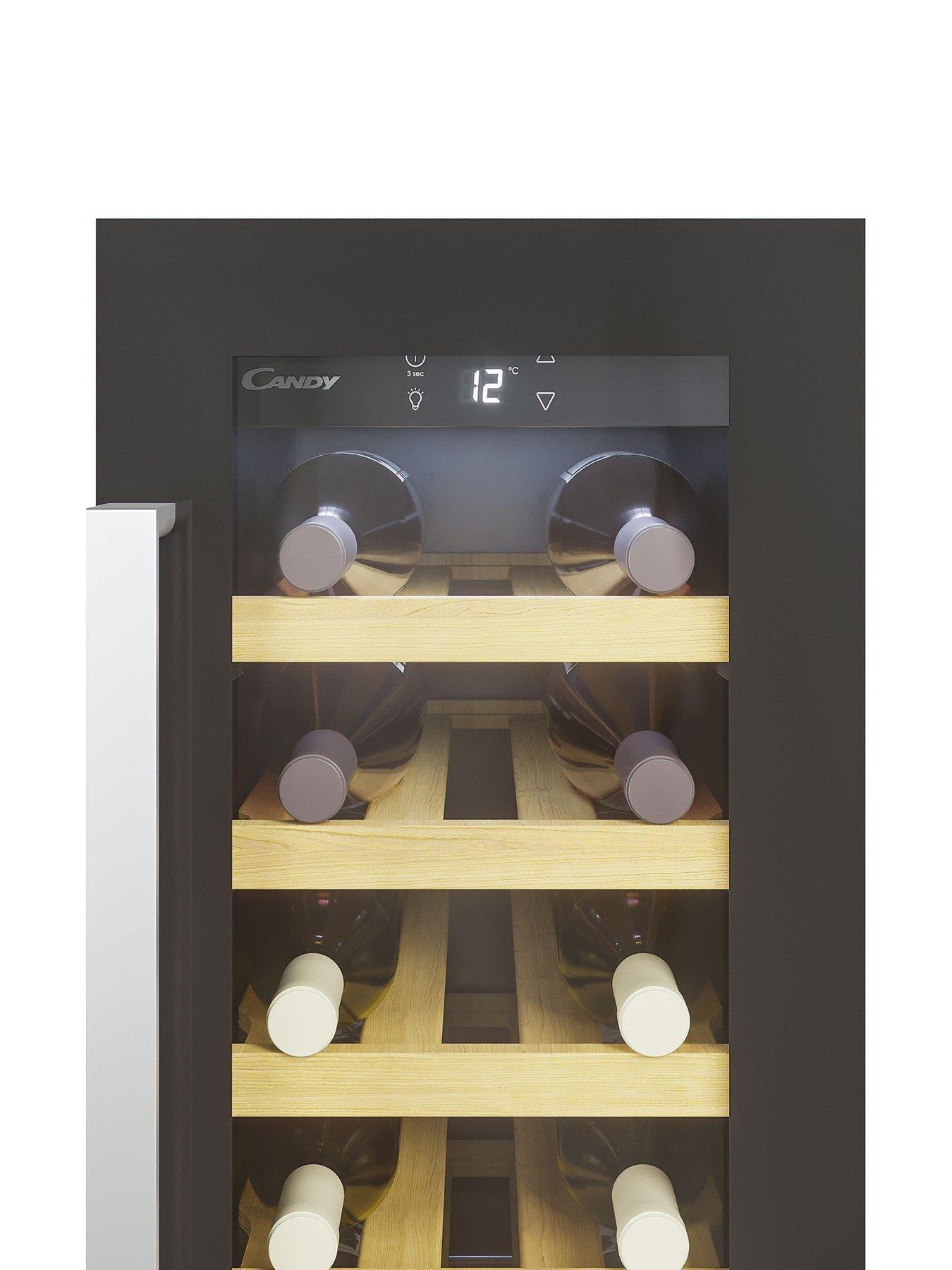  image of candy-ccvb-30-uk1-built-in-wine-cooler-20-bottle-capacity-black