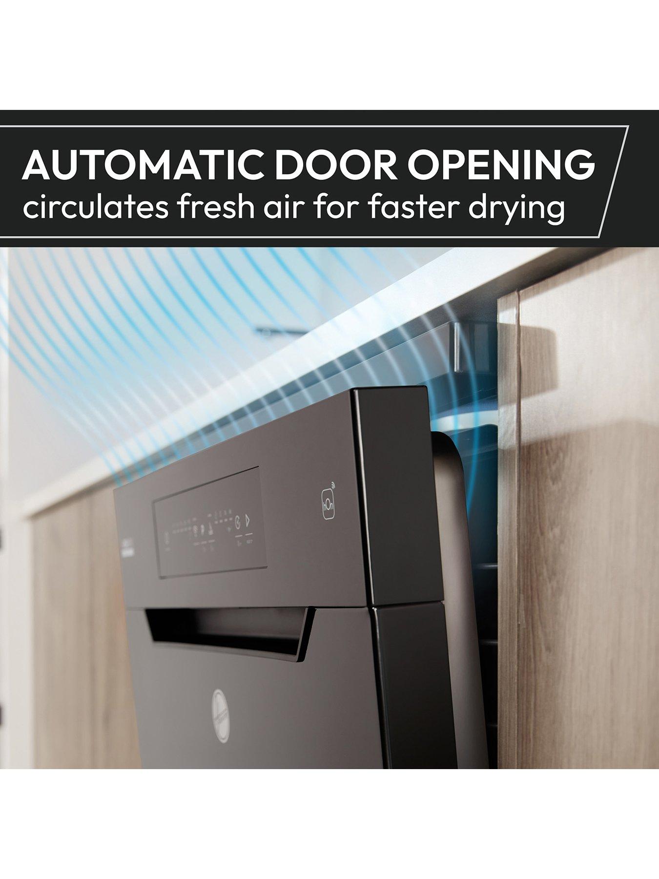 Image 3 of 7 of Hoover H-DISH 500 HI 5C6F0S-80 60cm Wide Fullsize Integrated 15-Place&nbsp;Dishwasher, WiFi Enabled, C Rated - Silver
