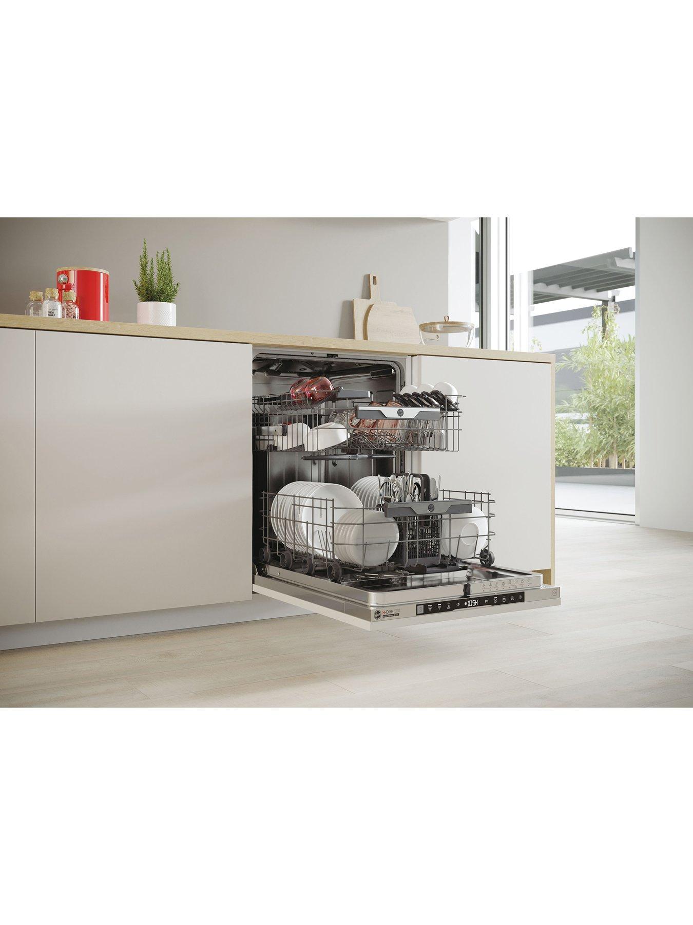 image of hoover-h-dish-500-hi-5c6f0s-80-60cm-wide-fullsize-integrated-15-placenbspdishwasher-wifi-enabled-c-rated-silver