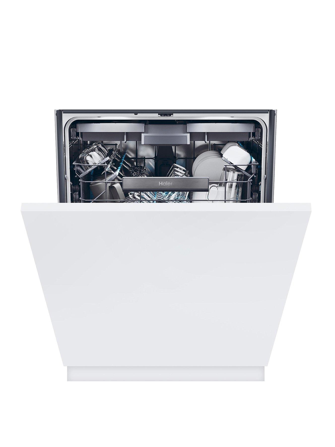 undefined Washlens Plus XS 4B4S3FSB-80 Full Size Fully Integrated 14 Place Dishwasher, WiFi Enabled, B Rated - Black