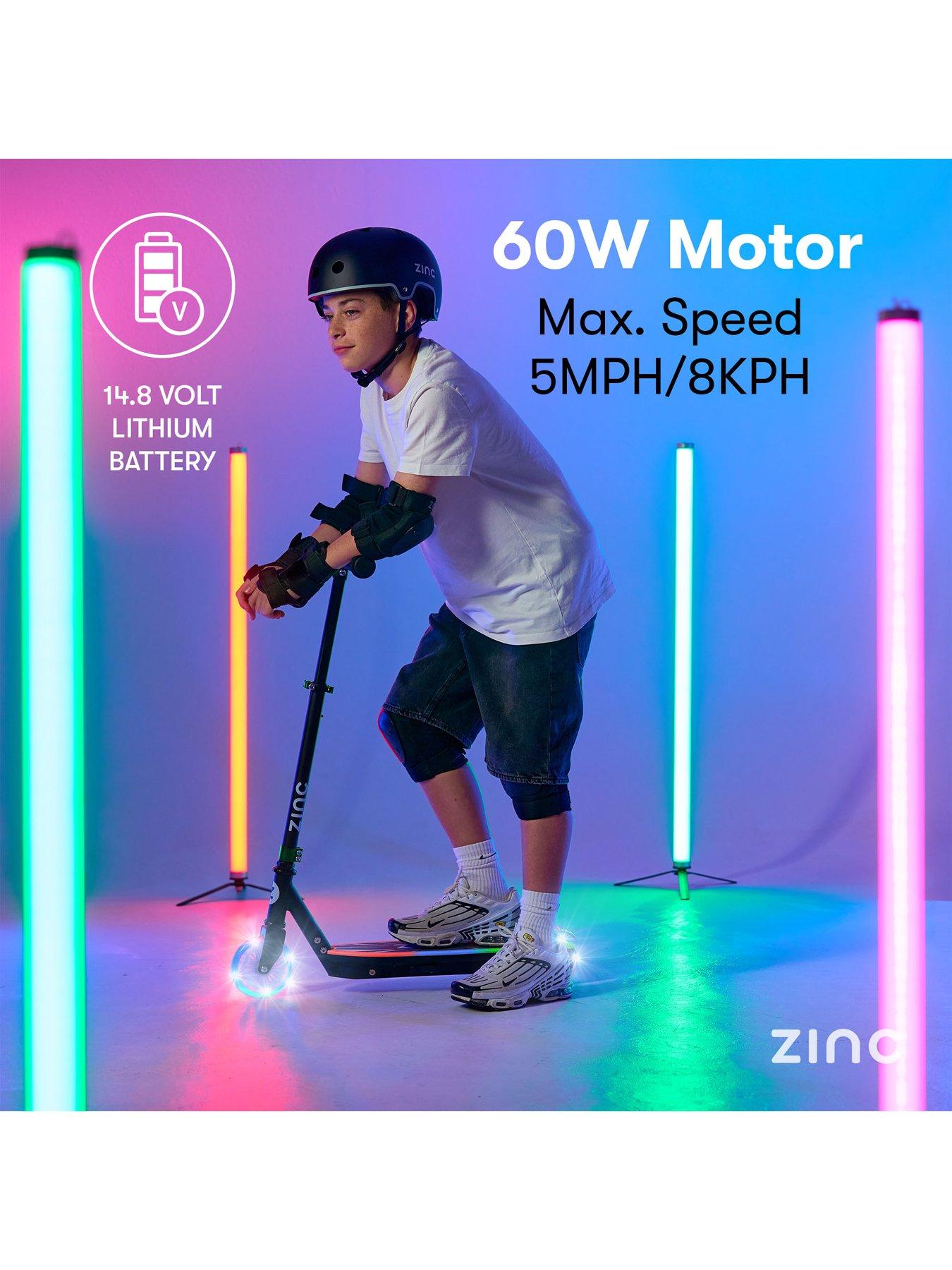 Image 4 of 8 of Zinc Spirit Kids Electric Scooter - Black/Green