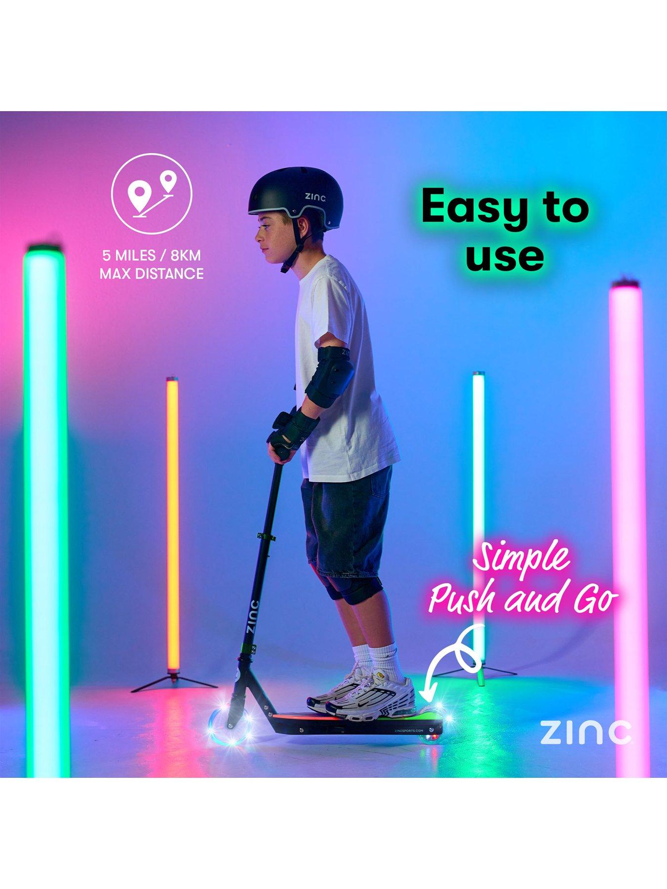 Image 5 of 8 of Zinc Spirit Kids Electric Scooter - Black/Green