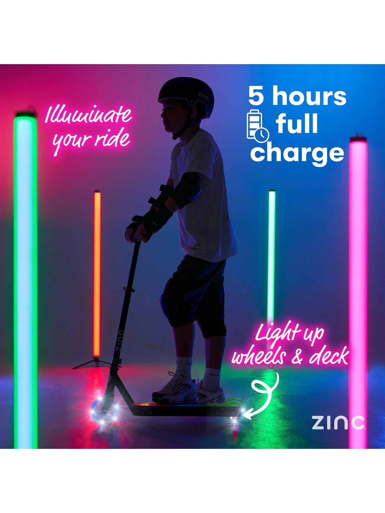 Image 7 of 8 of Zinc Spirit Kids Electric Scooter - Black/Green