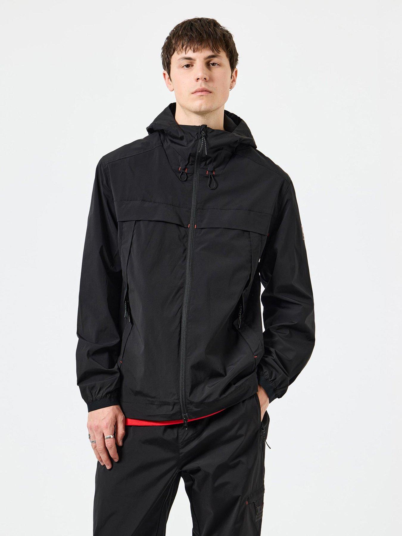 Weekend Offender Talamanca Windbreaker Jacket Black littlewoods