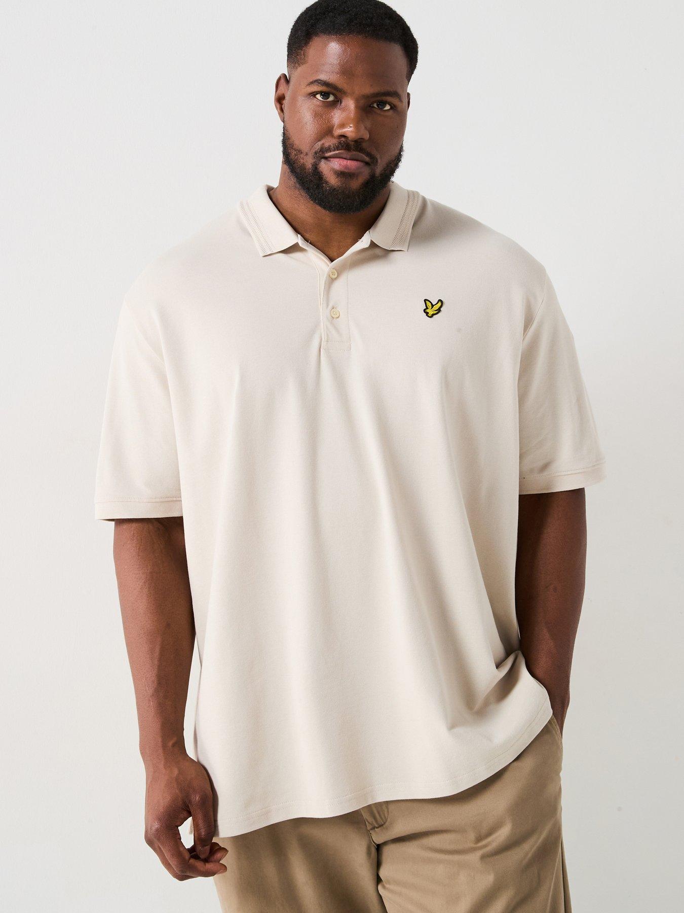 lyle-scott-big-tall-rally-tipped-regular-fit-polo-shirt-off-white