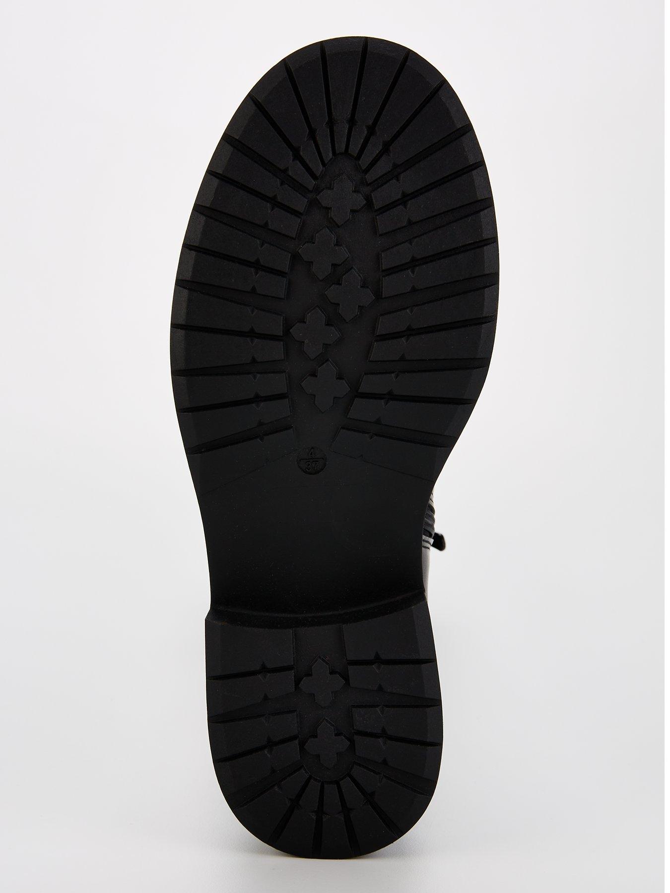  image of v-by-very-flat-riding-knee-boot-black