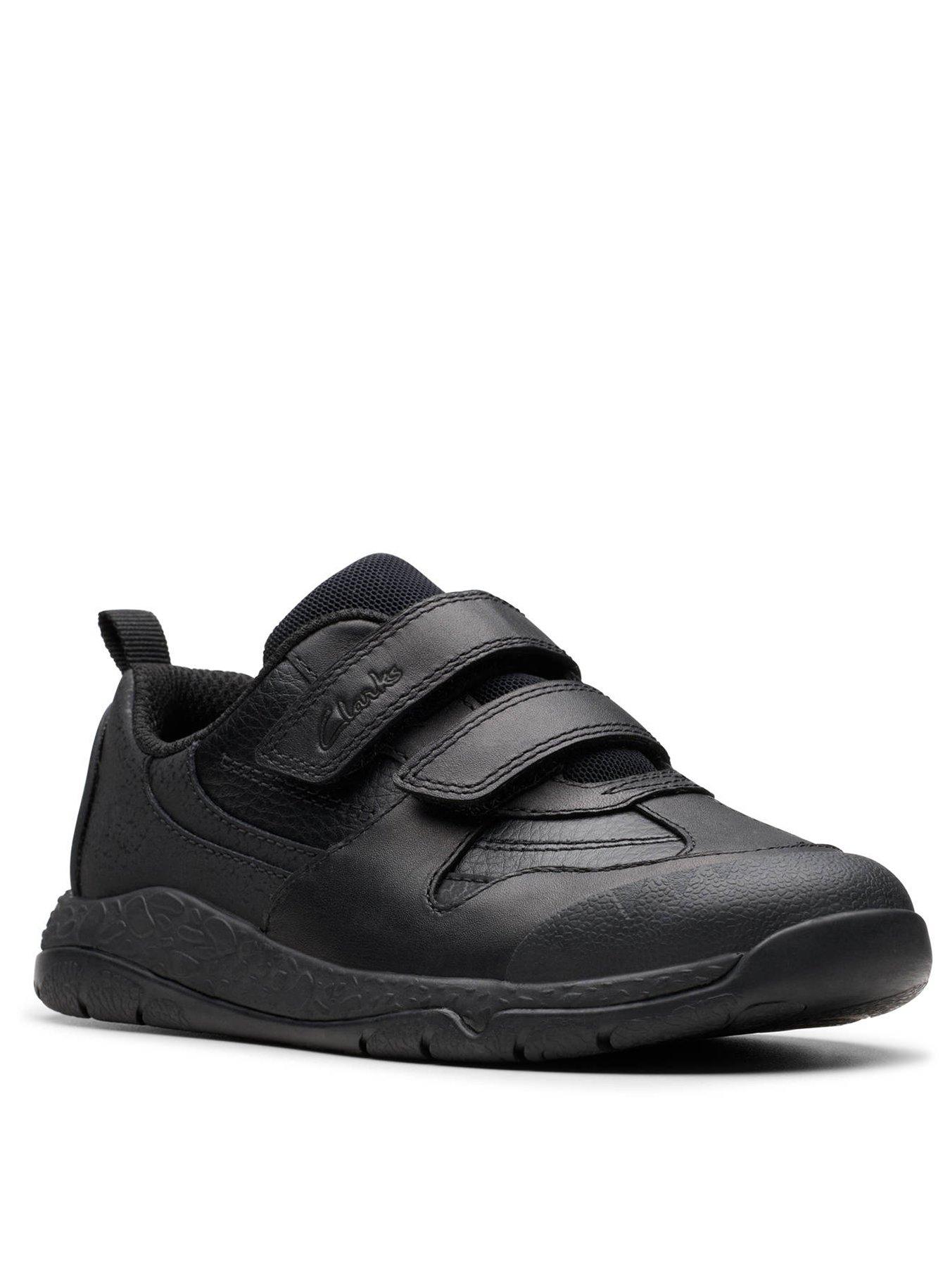 Image 2 of 6 of Clarks Boys Steggy2 Pace Dino PLAYPRINTS Riptape Shoes - Black