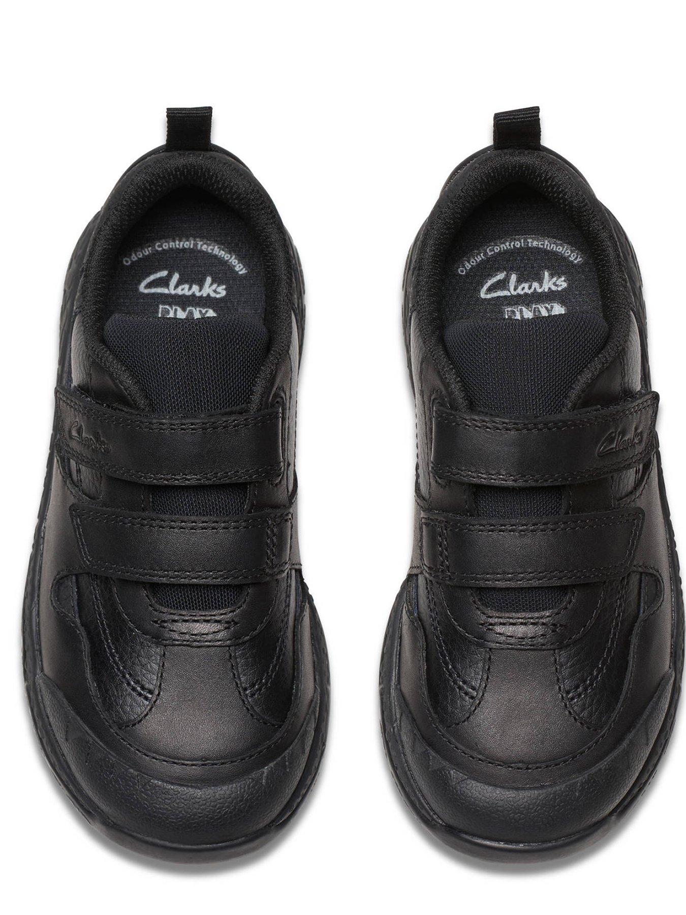 Image 4 of 6 of Clarks Boys Steggy2 Pace Dino PLAYPRINTS Riptape Shoes - Black