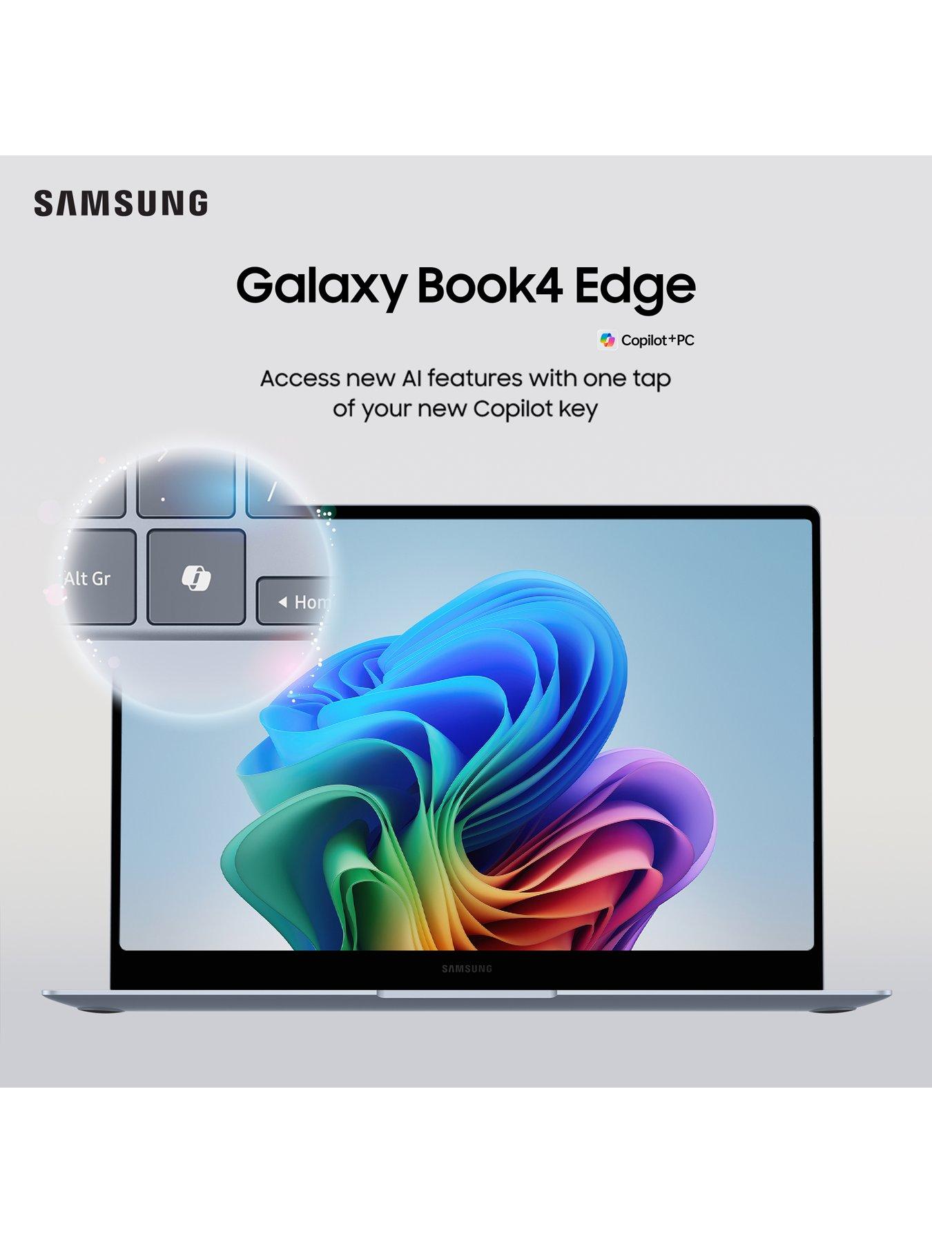 Image 4 of 7 of Samsung Galaxy Book4 Edge - Copilot+ PC - 16in 120Hz AMOLED Touchscreen - Snapdragon X Elite - 16GB RAM - 1TB SSD - Sapphire Blue