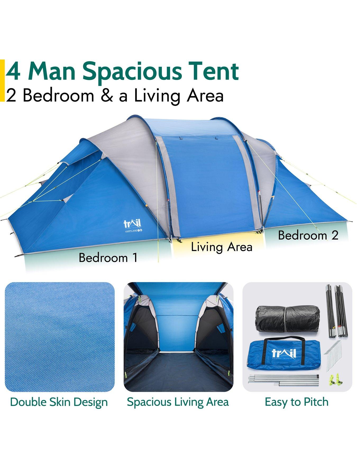 Image 5 of 7 of Trail Hartland 4 Man 2 Room Tent