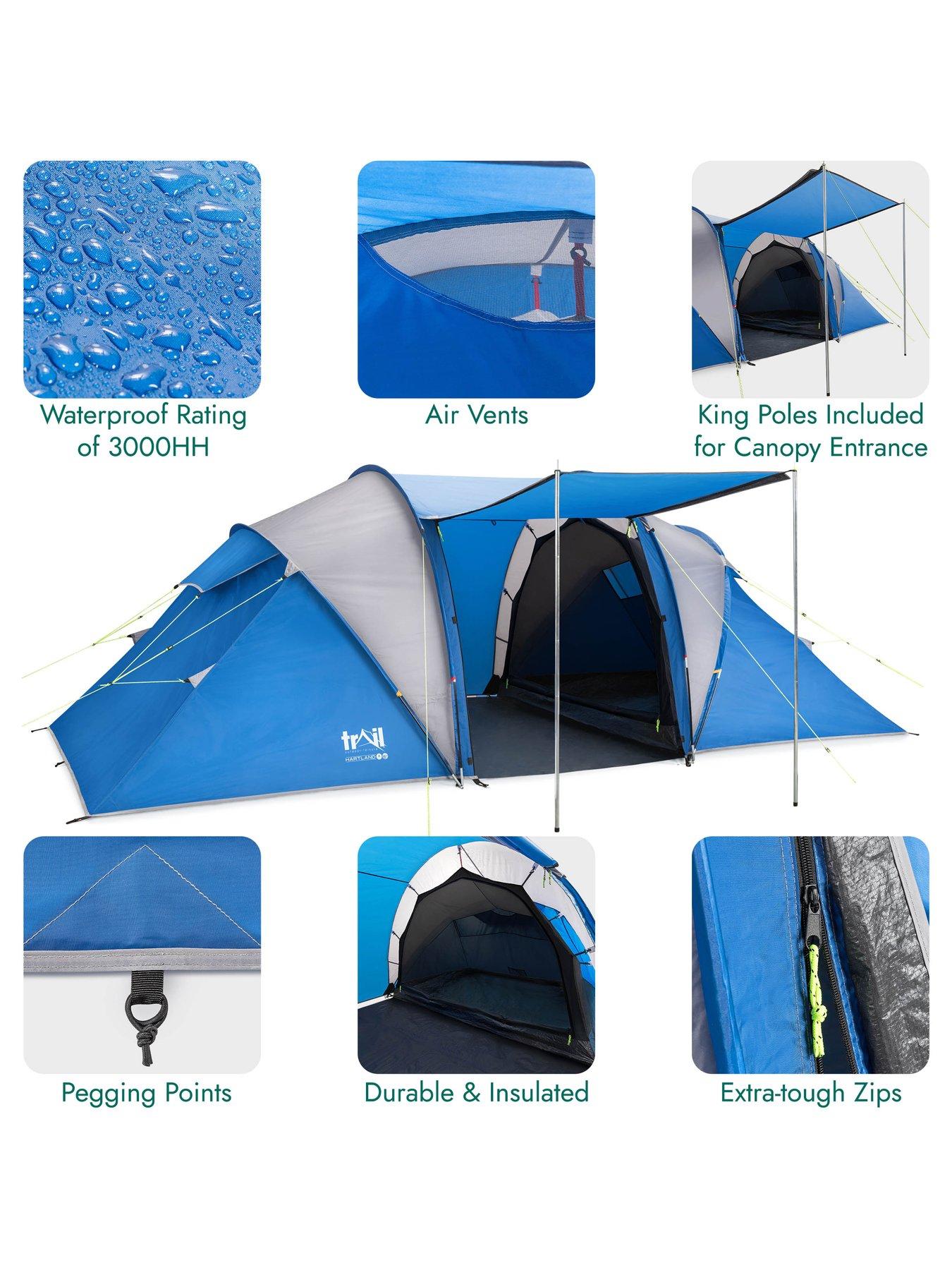 Image 6 of 7 of Trail Hartland 4 Man 2 Room Tent