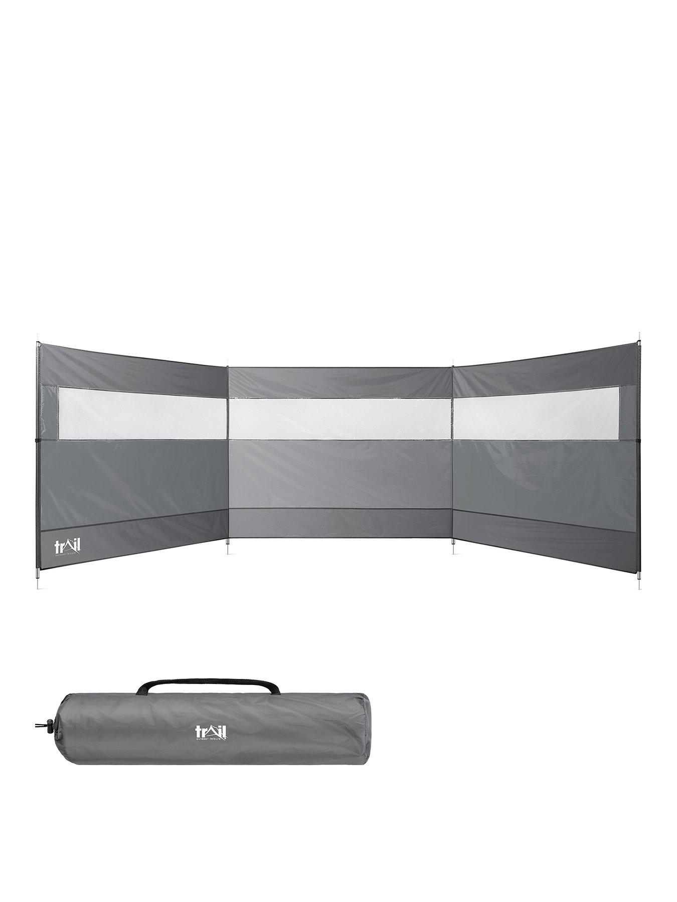 Image 1 of 7 of Trail Steel Pole 3 Panel Windbreak