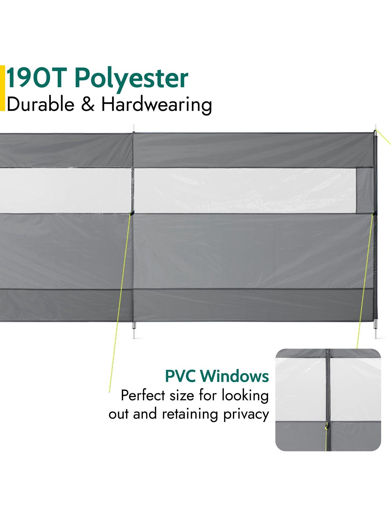Image 4 of 7 of Trail Steel Pole 3 Panel Windbreak