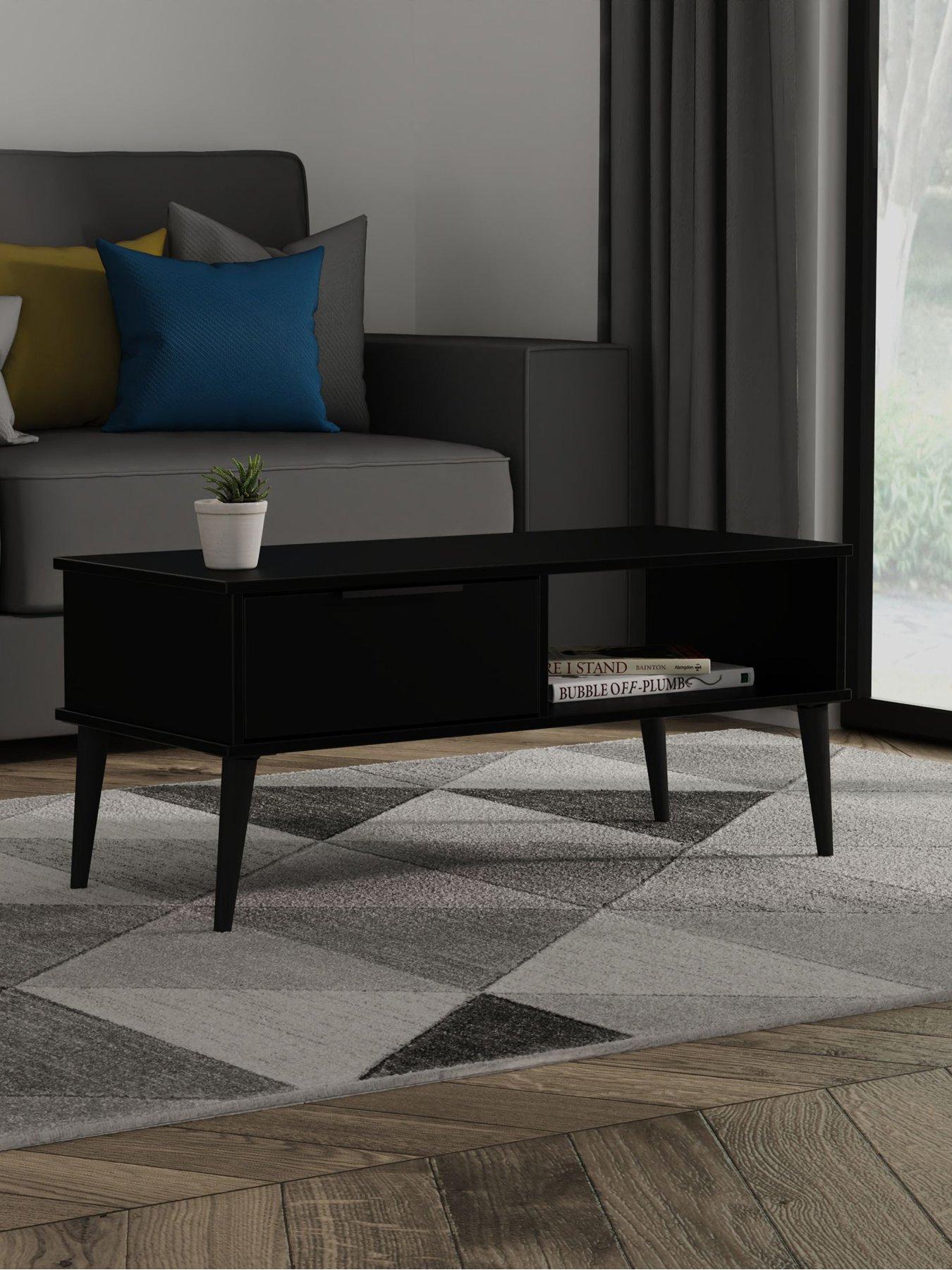 undefined Emerson Ready Assembled 1 Drawer Coffee Table