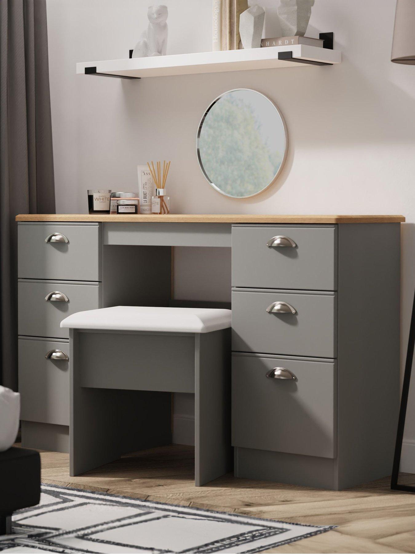 front image of swift-tivoli-ready-assembled-double-pedestal-desk