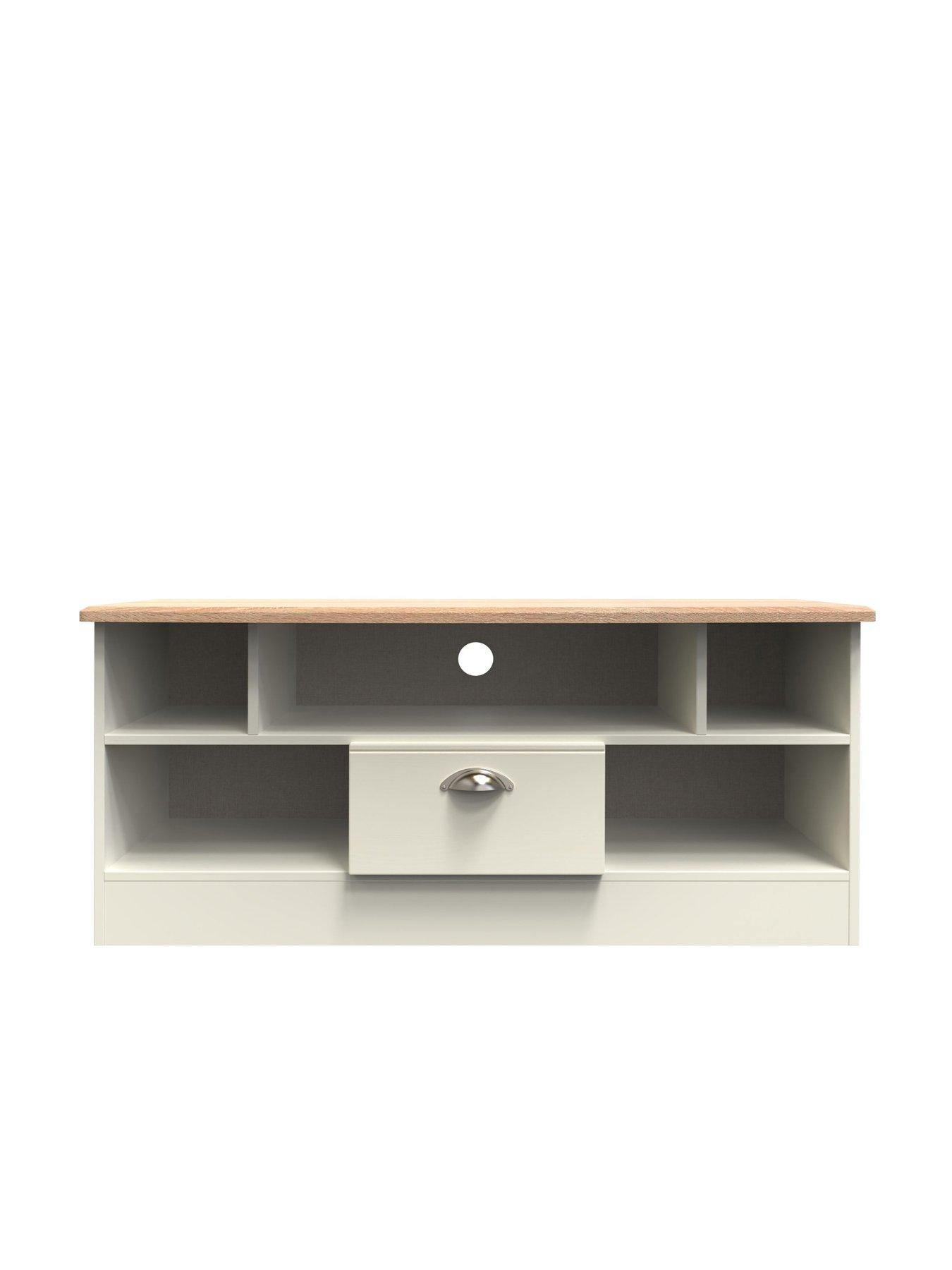 SWIFT Tivoli Ready Assembled Wide 1 Drawer TV Unit - Fits up to 50 inch TV
