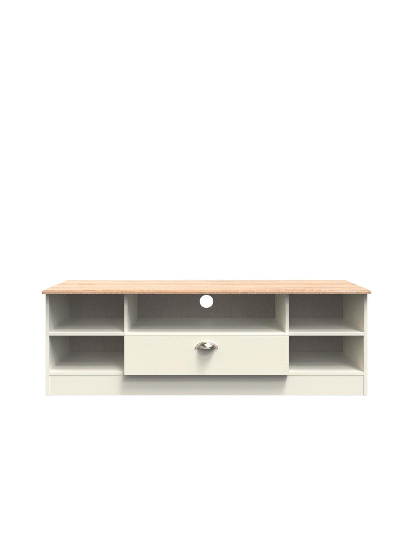 SWIFT Tivoli Ready Assembled Wide 1 Drawer TV Unit - Fits up to 65 inch TV