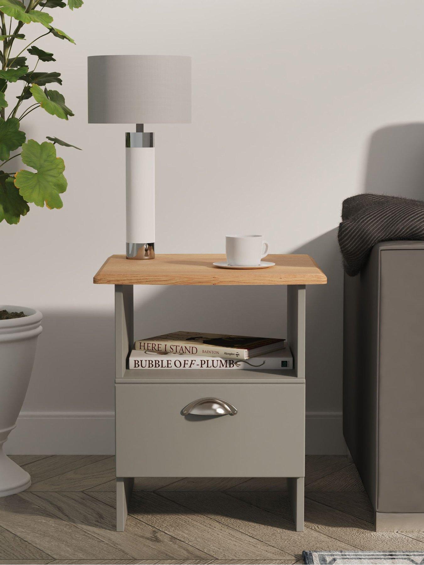 SWIFT Tivoli Ready Assembled 1 Drawer Lamp Table
