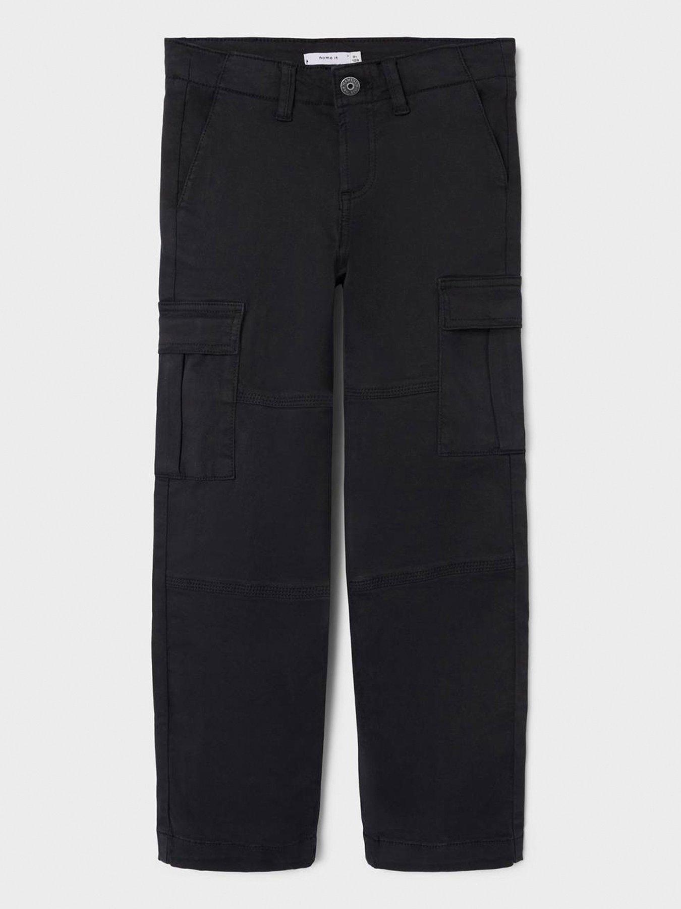 undefined Boys Cargo Trousers - Black