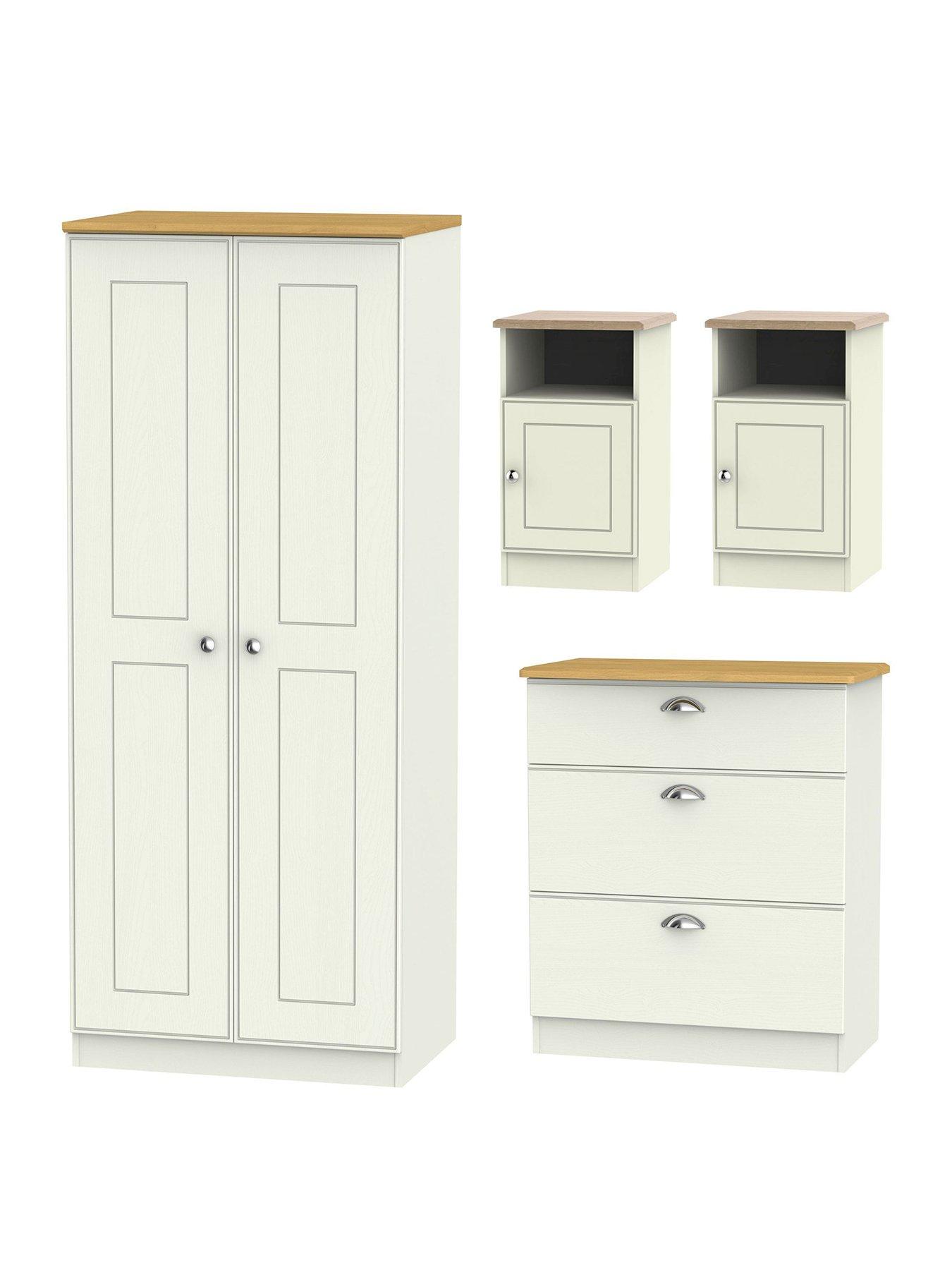 stillFront image of swift-tivoli-ready-assemblednbsp4-piece-set-2x-bedside-chestsnbsp2-door-wardrobe-and-3-drawer-chest