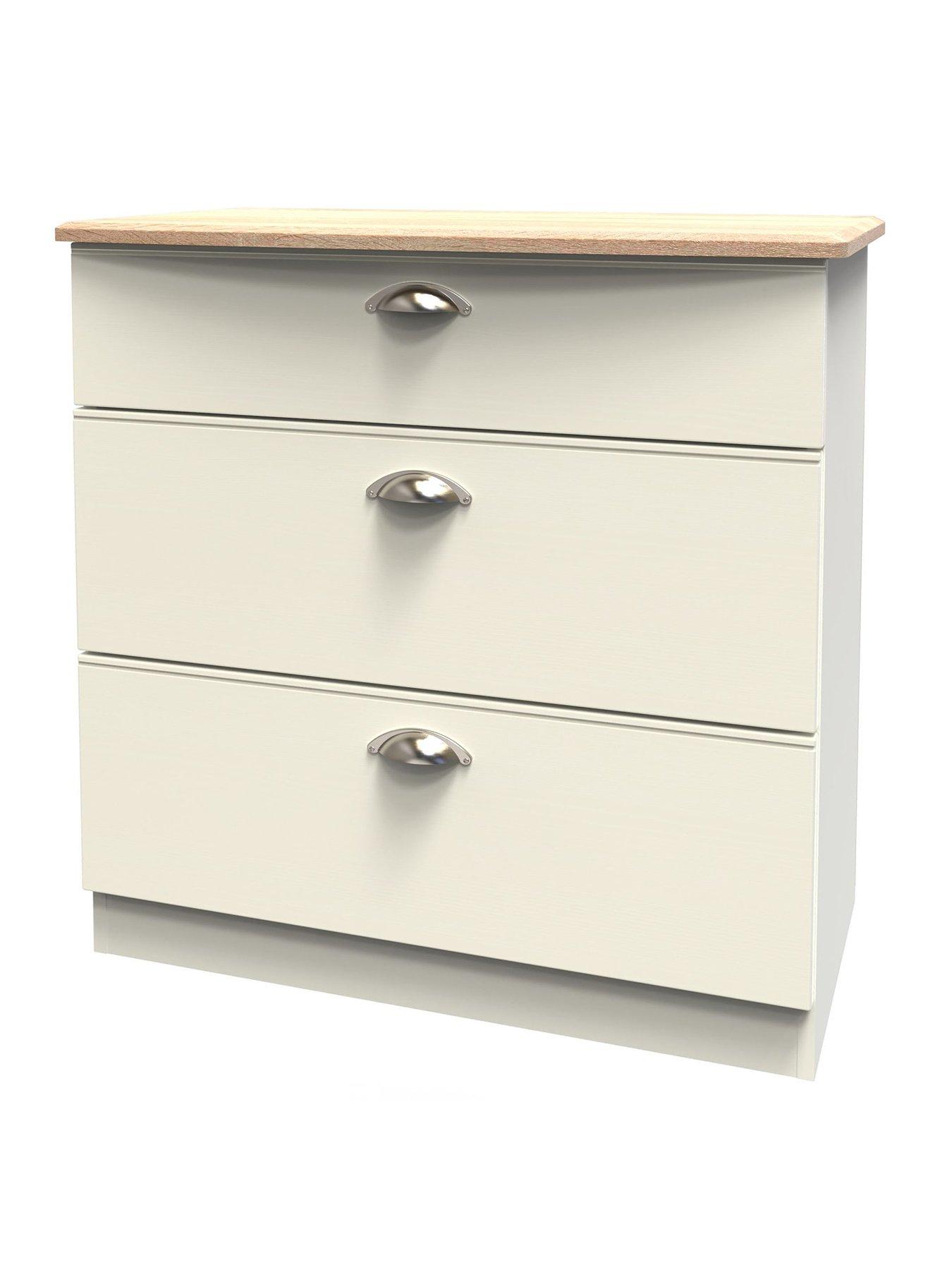  image of swift-tivoli-ready-assemblednbsp4-piece-set-2x-bedside-chestsnbsp2-door-wardrobe-and-3-drawer-chest