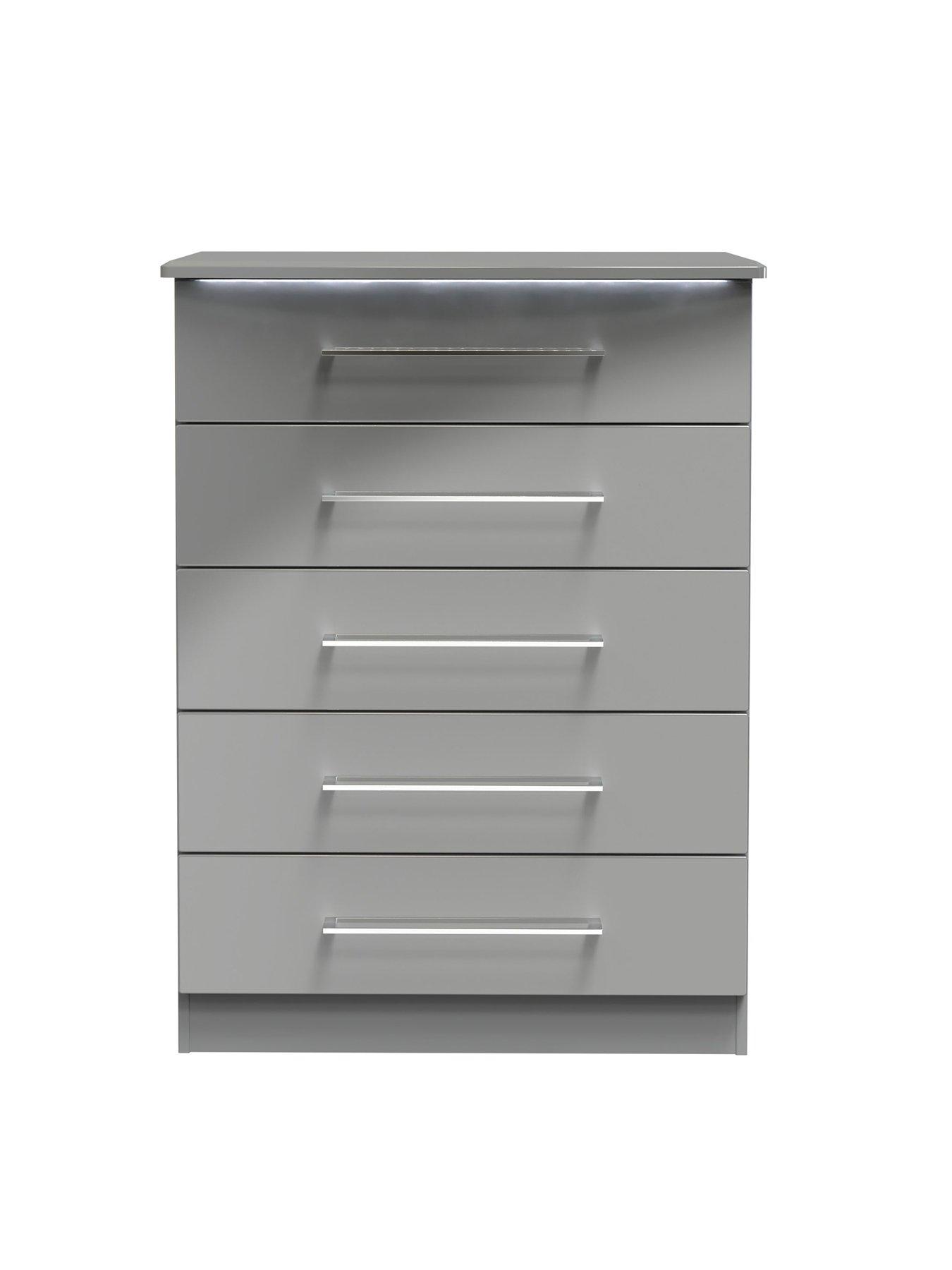 undefined Vegas Ready Assembled 5 Drawer Chest