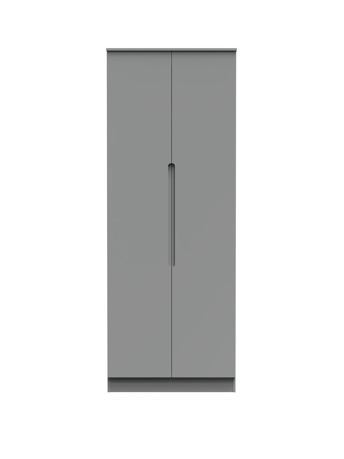 image of swift-florence-ready-assembled-tall-2-door-wardrobe