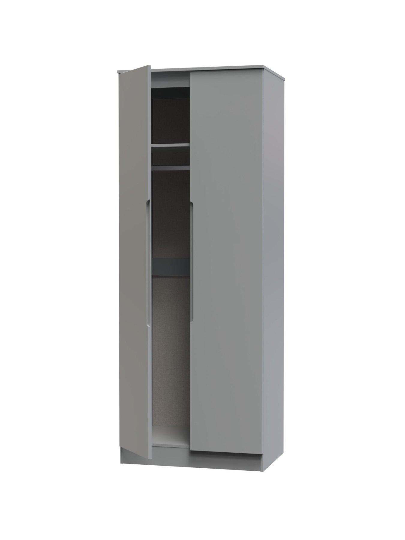  image of swift-florence-ready-assembled-tall-2-door-wardrobe