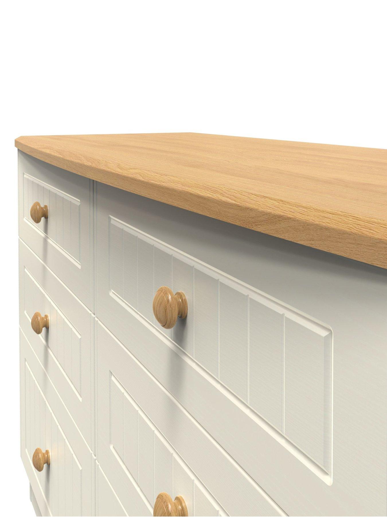  image of swift-harrogate-ready-assembled-6-drawer-wide-chest