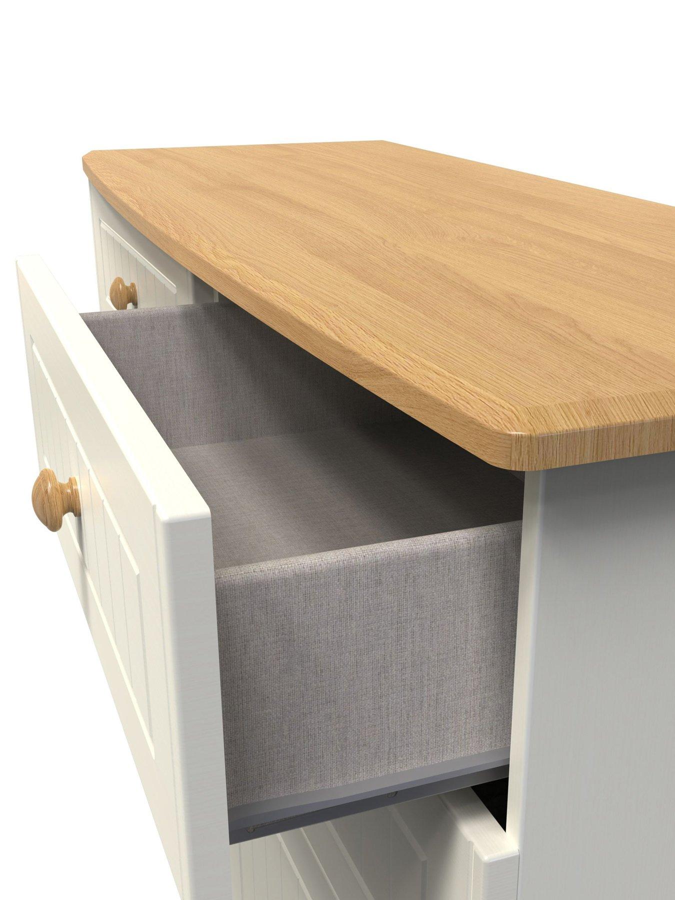  image of swift-harrogate-ready-assembled-6-drawer-wide-chest