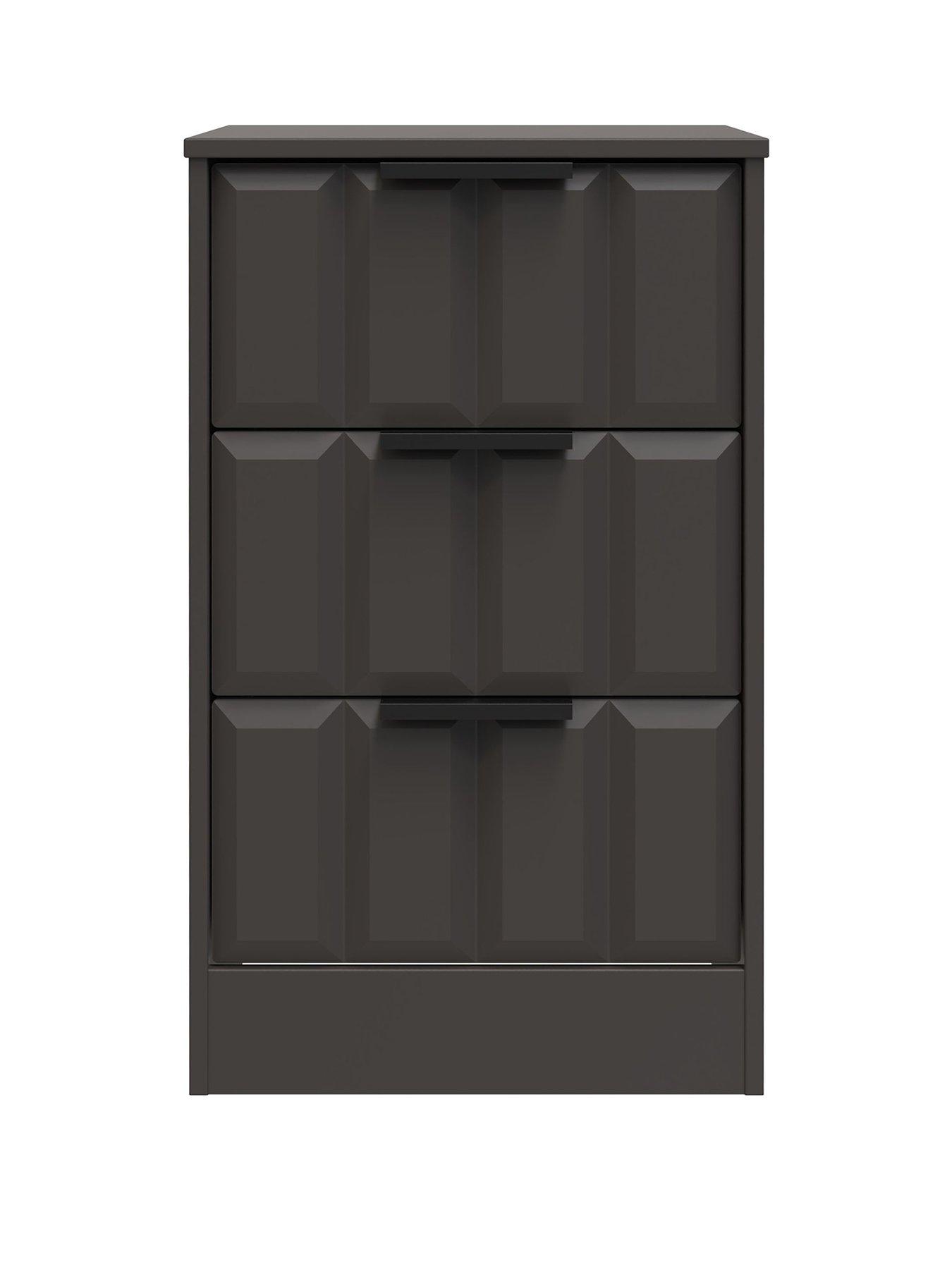  image of swift-washington-ready-assembled-3-drawer-bedside