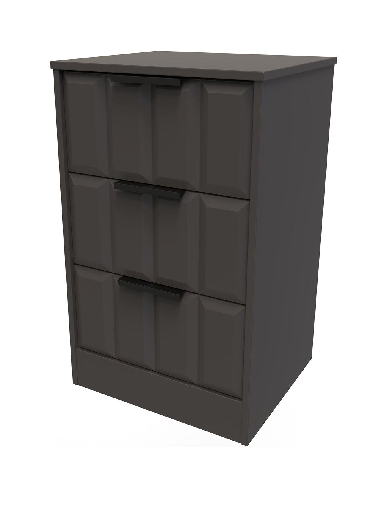  image of swift-washington-ready-assembled-3-drawer-bedside