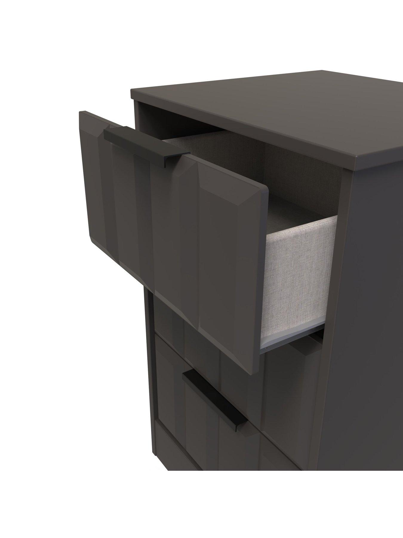  image of swift-washington-ready-assembled-3-drawer-bedside