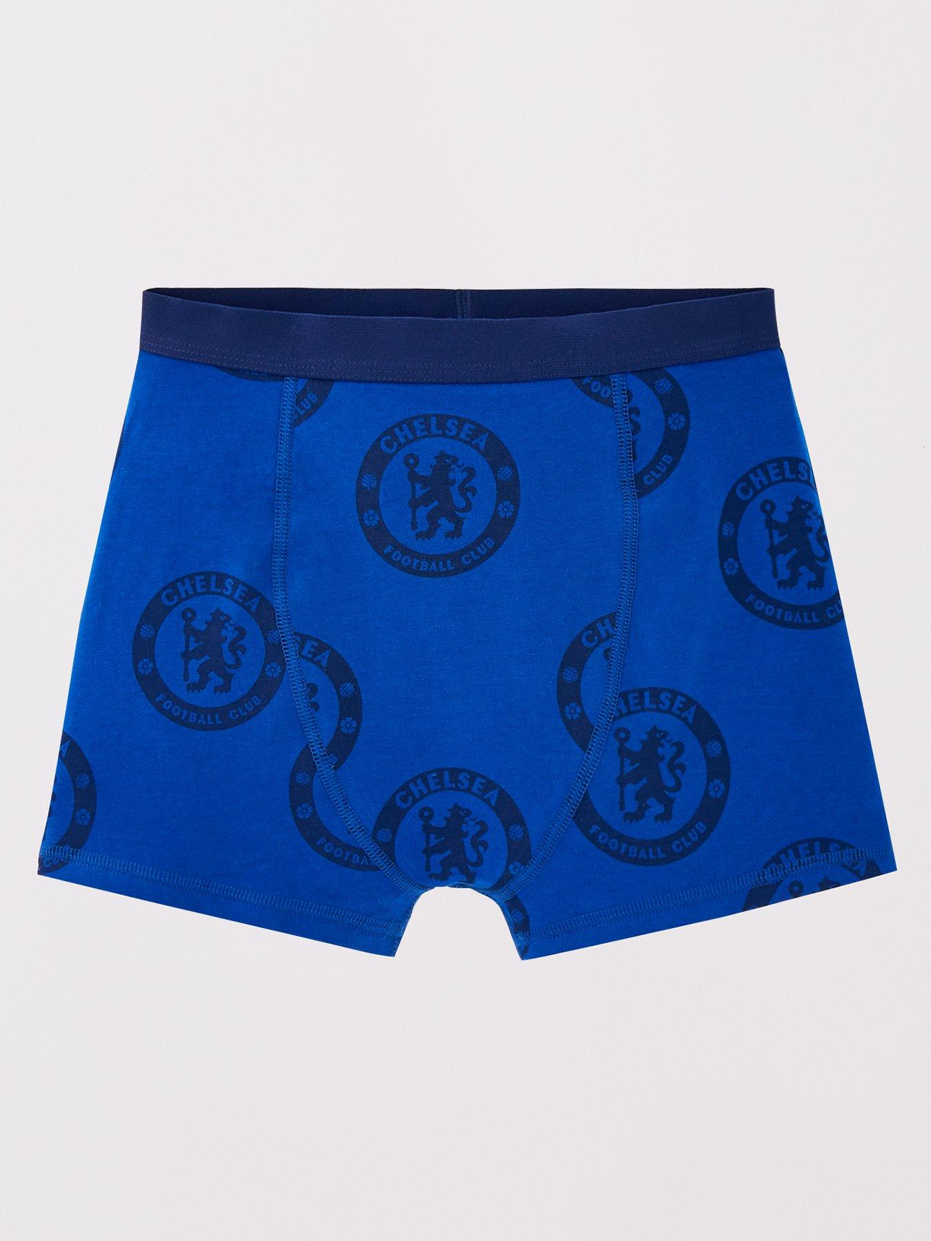 Image 3 of 5 of Chelsea Football 3 Pack Boxer Trunks - Navy