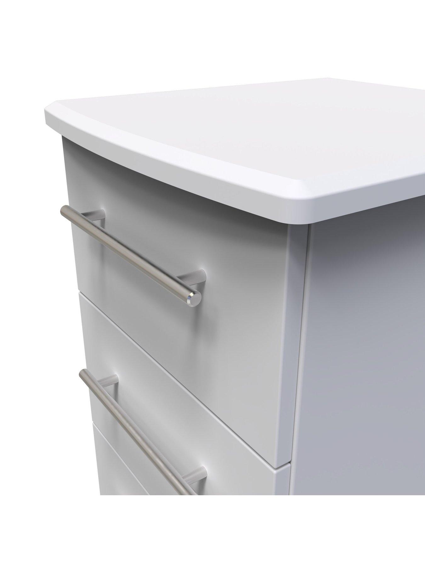  image of swift-oxford-ready-assembled-3-drawer-bedside-cabinet