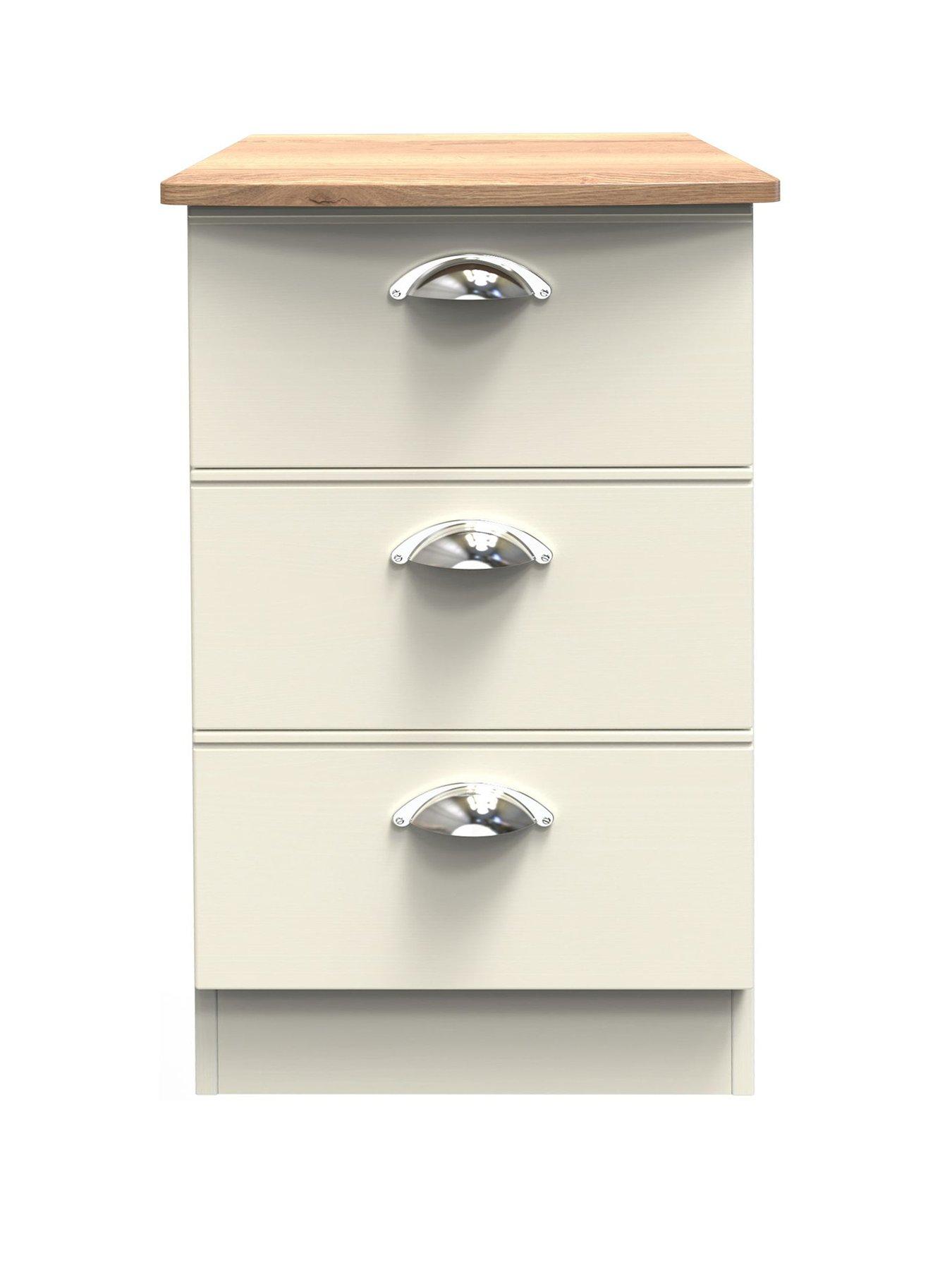  image of swift-tivoli-ready-assembled-3-drawer-bedside-chest